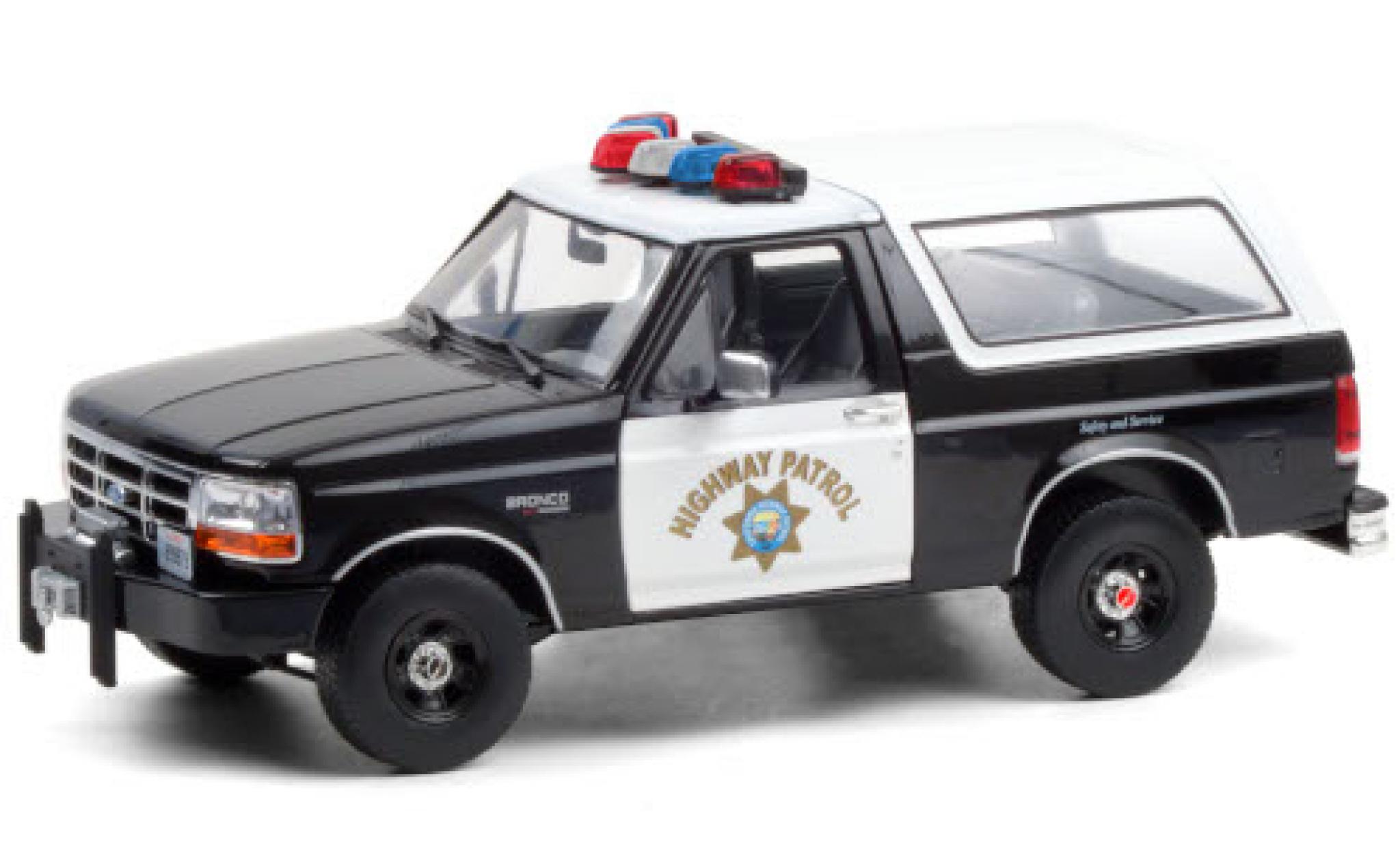 Ford Bronco 1/18 Greenlight California Highway Patrol 1995 modelauto