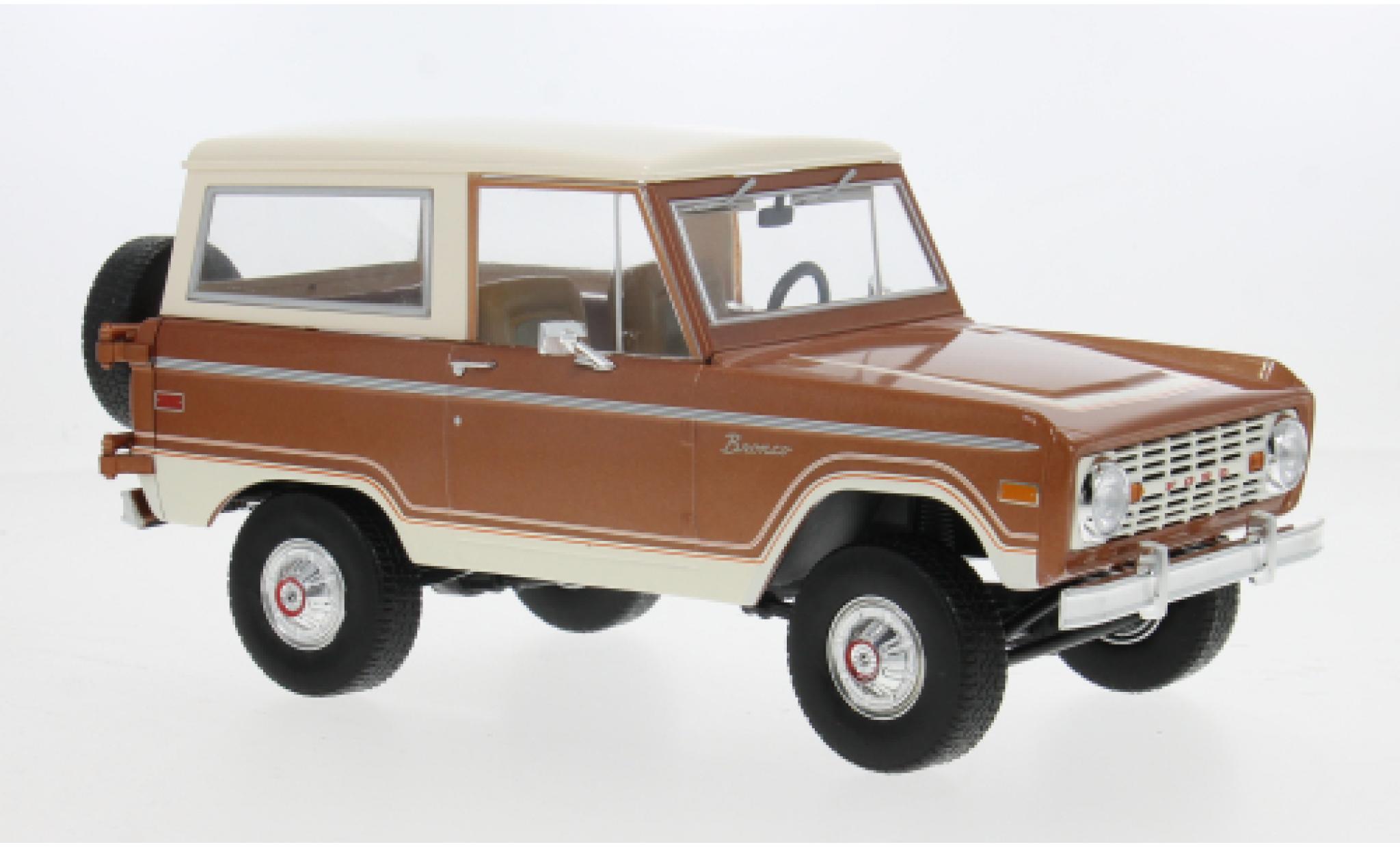Ford Bronco 1/18 Greenlight Ranger bronze/beige 1973 1:18 modelauto