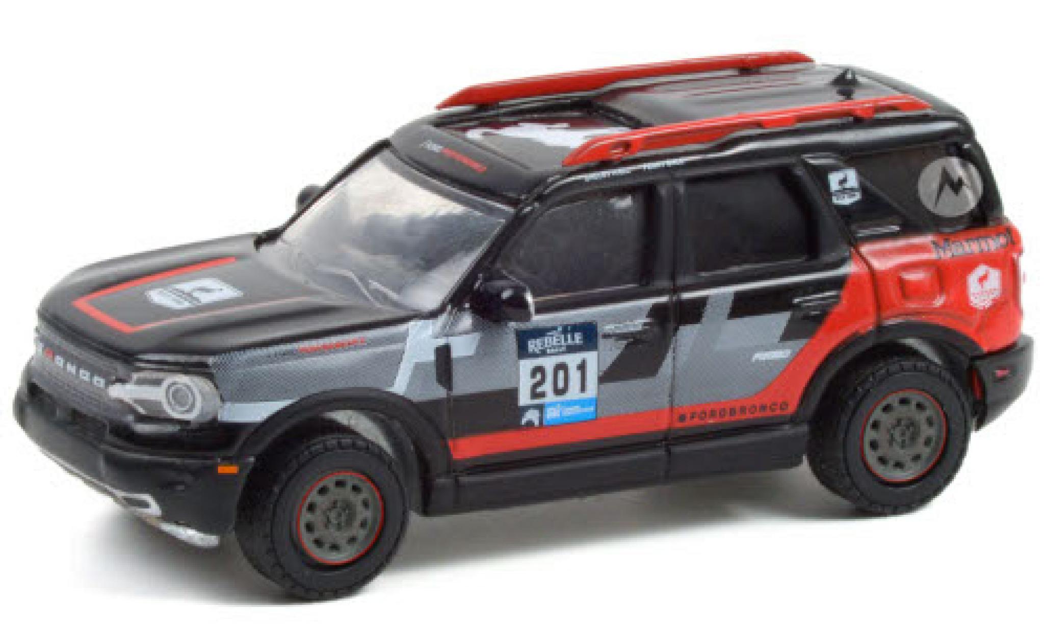 Ford Bronco 1/64 Greenlight Sport No.201 Perfomance Rebelle Rally 2021 modelauto