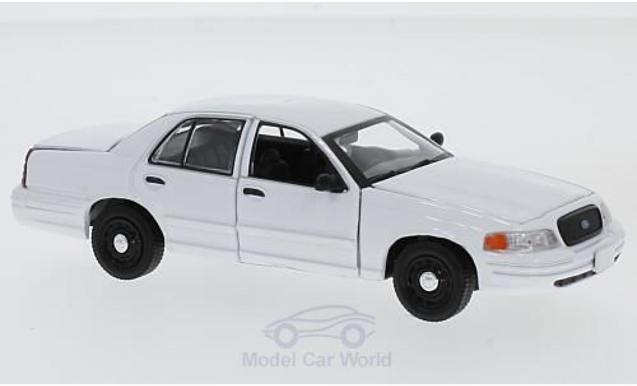 Ford Crown 1/43 Greenlight Victoria Politie Interceptor wit modelauto