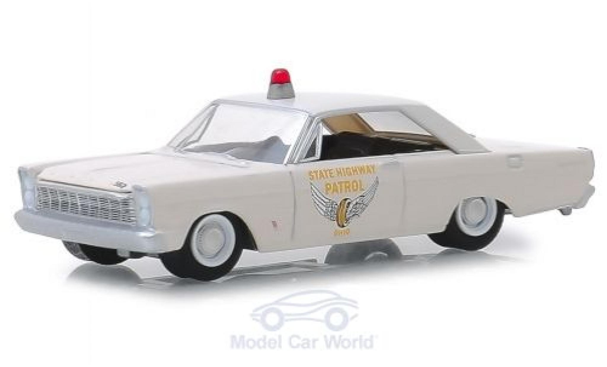 Ford Custom 1/64 Greenlight wit Ohio State Highway Patrol 1965 modelauto