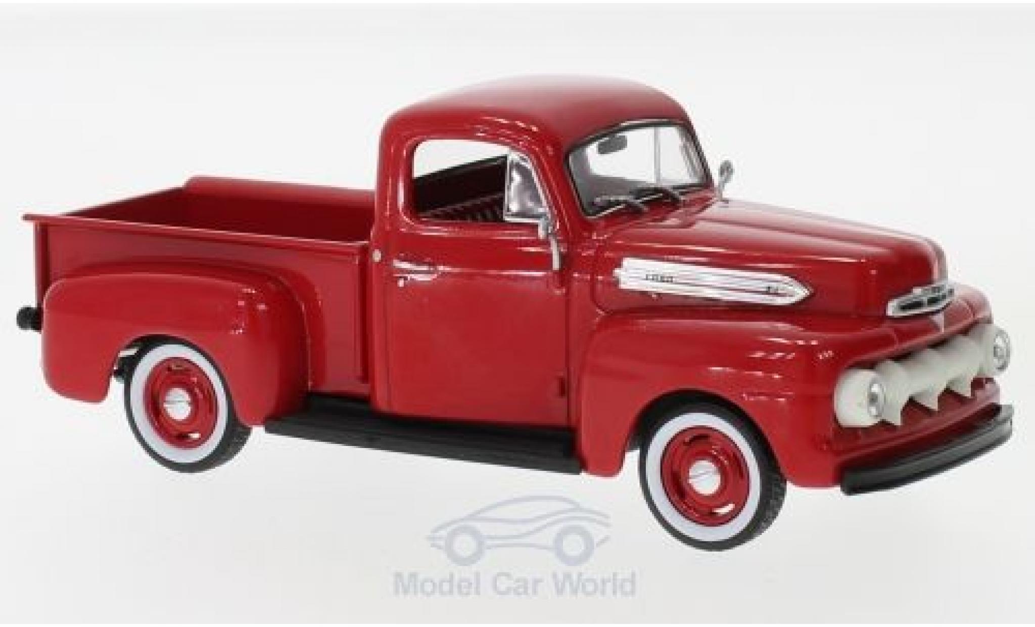 Ford F-1 1/43 Greenlight rood 1951 modelauto