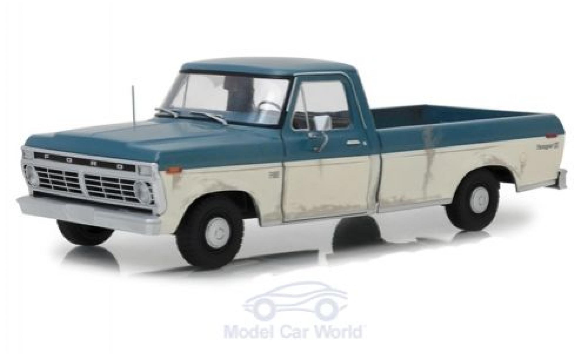 Ford F-1 1/18 Greenlight 00 blauw/wit The Walking Dead 1973 modelauto