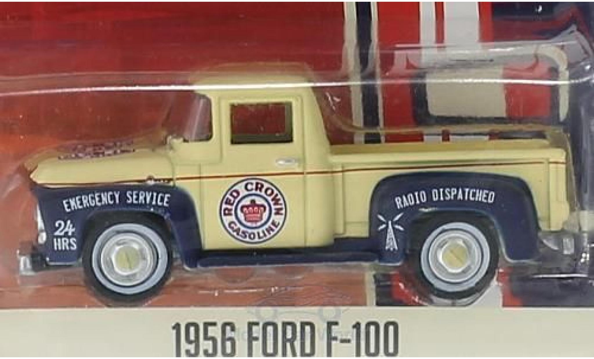 Ford F-1 1/64 Greenlight 00 Red Crown Gasoline 1956 Running On Empty Series 1 ohne Vitrine modelauto