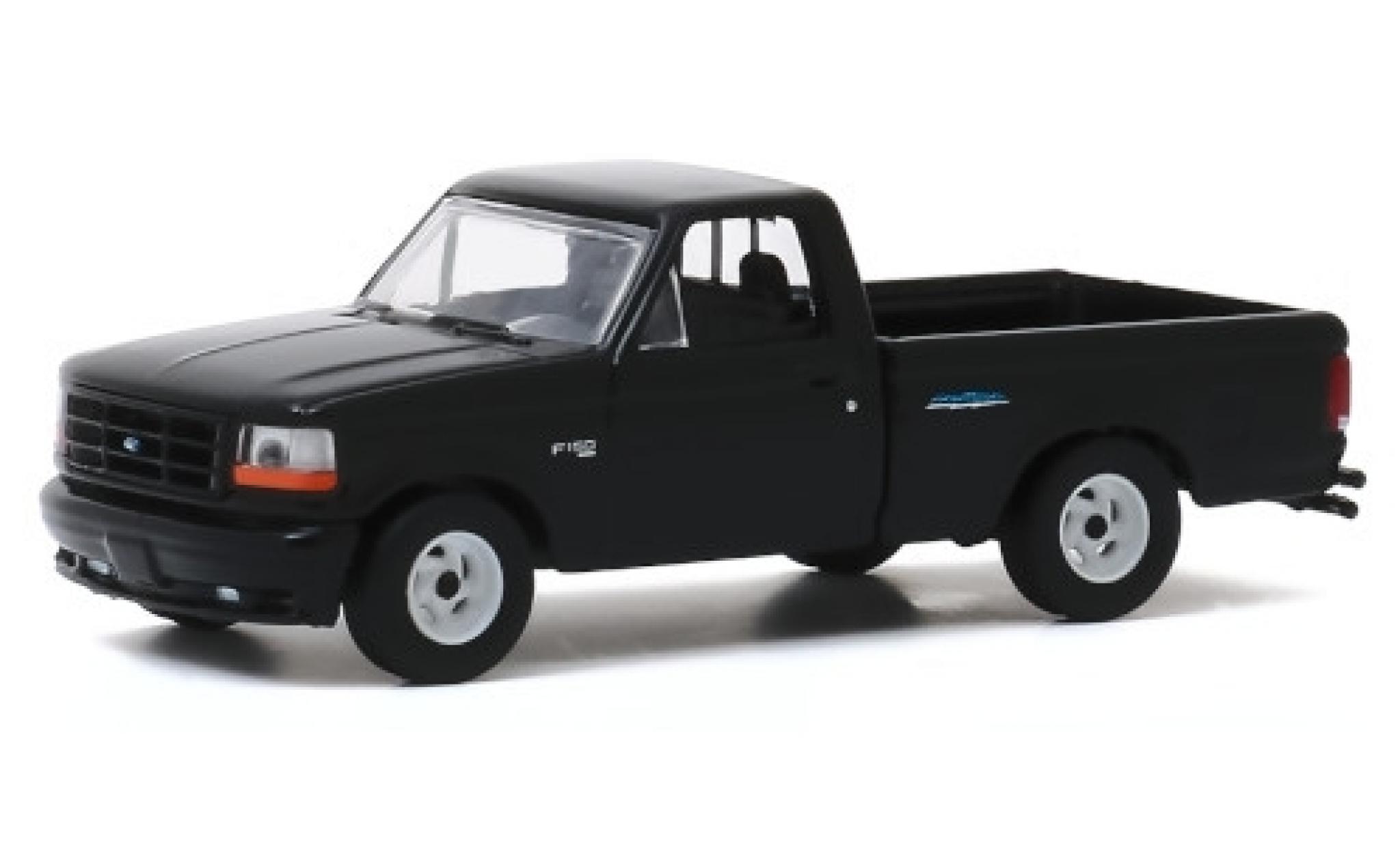 Ford F-1 1/64 Greenlight 50 Lightning zwart 1993 modelauto