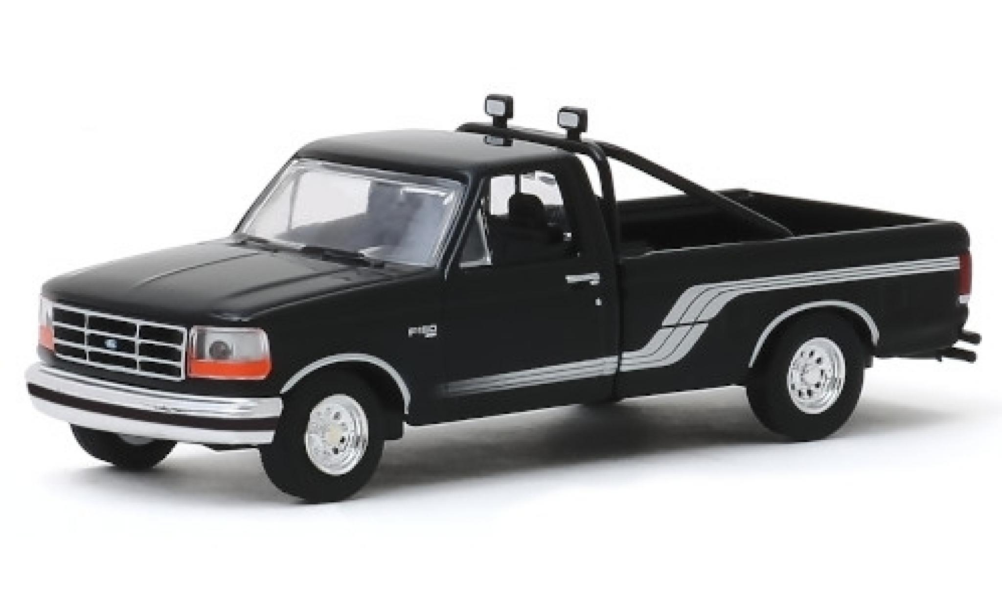 Ford F-1 1/64 Greenlight 50 zwart/grijs 1992 modelauto