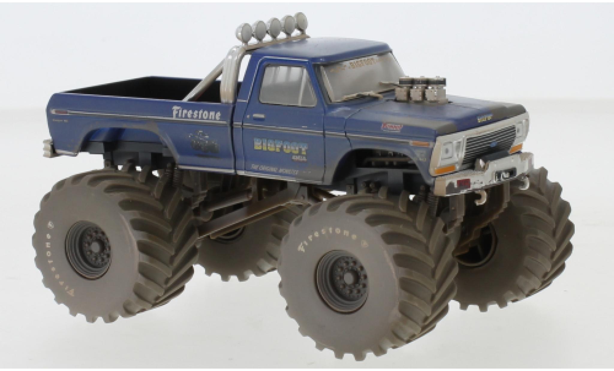 Ford F-250 1/43 Greenlight Monster Truck Bigfoot 1974 The Original Monstre Truck (1979) avec Einsatzspuren modelauto