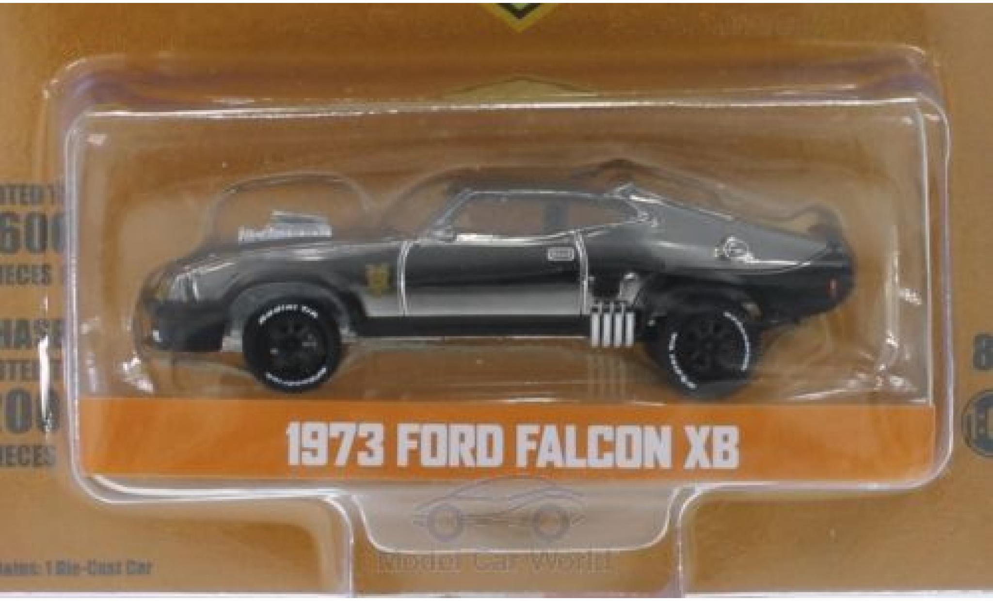 Ford Falcon 1/64 Greenlight XB chrom/zwart The Last of the V8 Interceptors Madmax 1973 modelauto