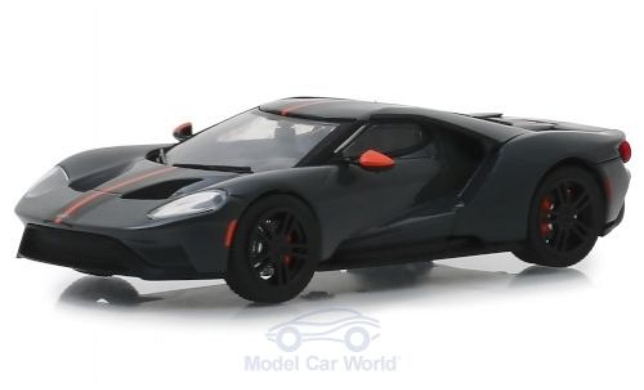 Ford GT 1/43 Greenlight Carbon Series grijs 2019 modelauto