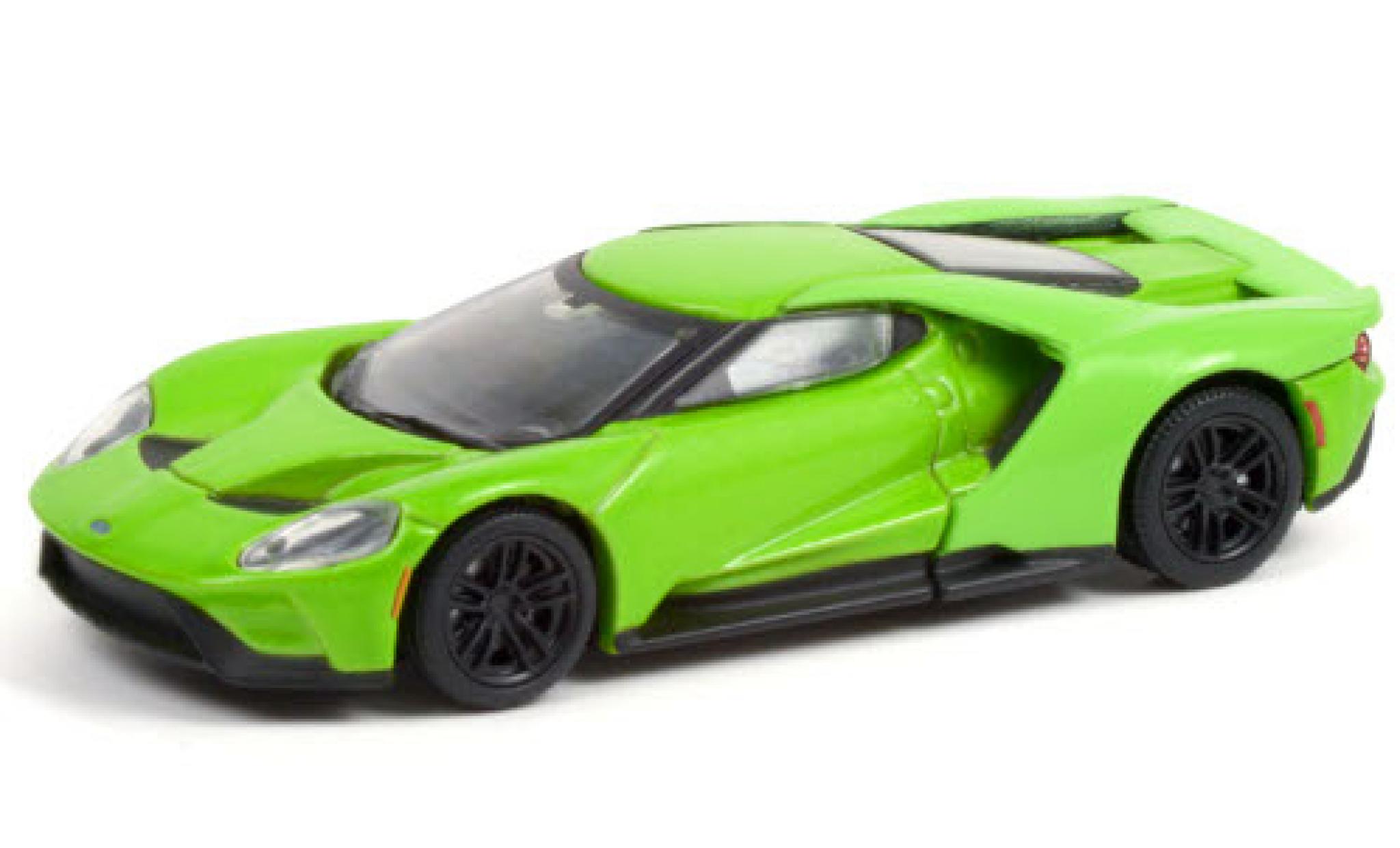 Ford GT 1/64 Greenlight metallic groen 2017 modelauto