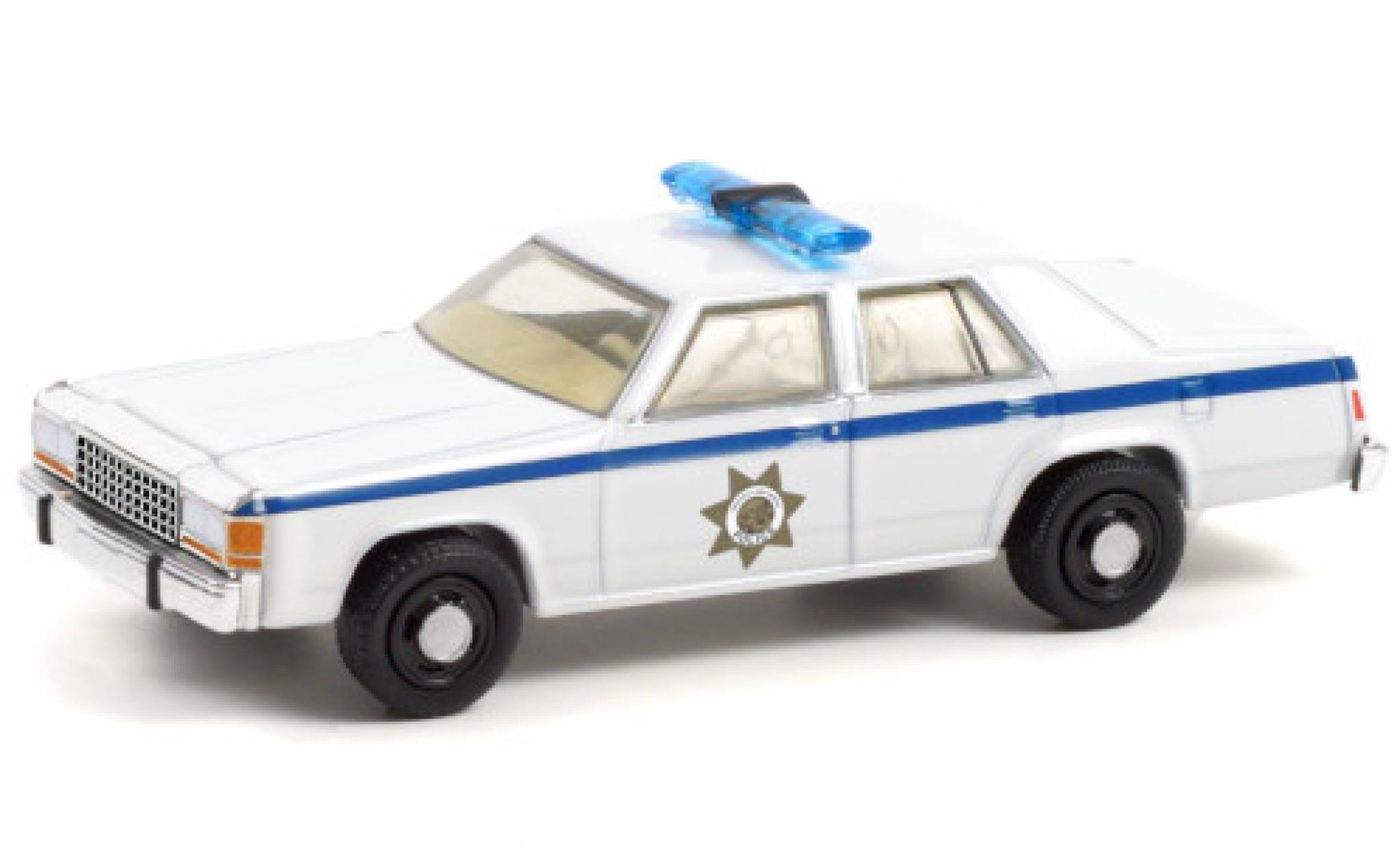 Ford LTD 1/64 Greenlight Crown Victoria Politie (USA) 1983 Terminator 2 - Judgment Day (1991) modelauto
