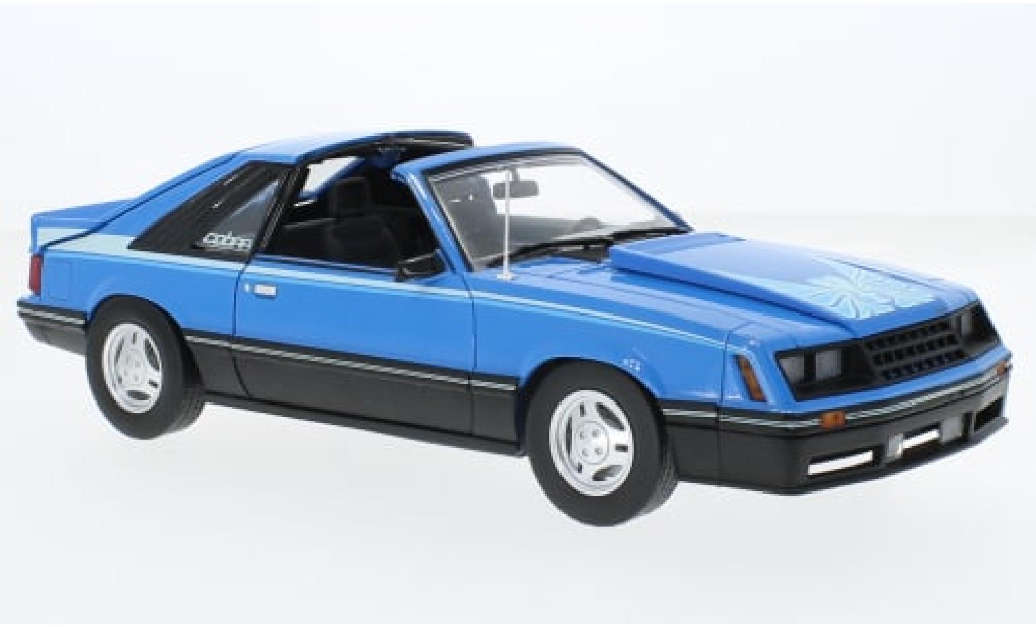 Ford Mustang 1/18 Greenlight Cobra T-Top blauw 1981 1:18 modelauto
