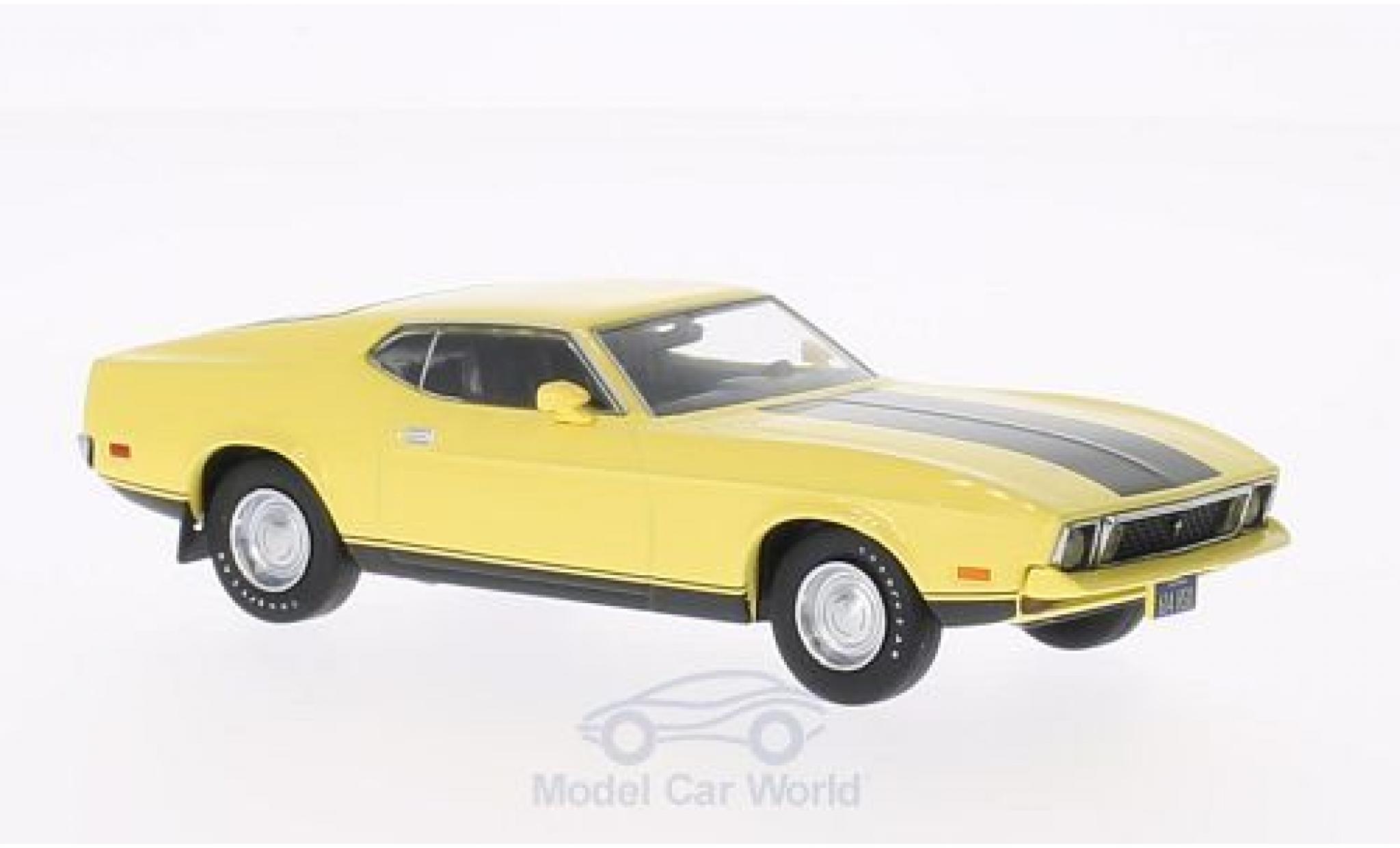 Ford Mustang 1/43 Greenlight Mach 1 Eleanor geel Gone in 60 Seconds 1973 Eleanor modelauto