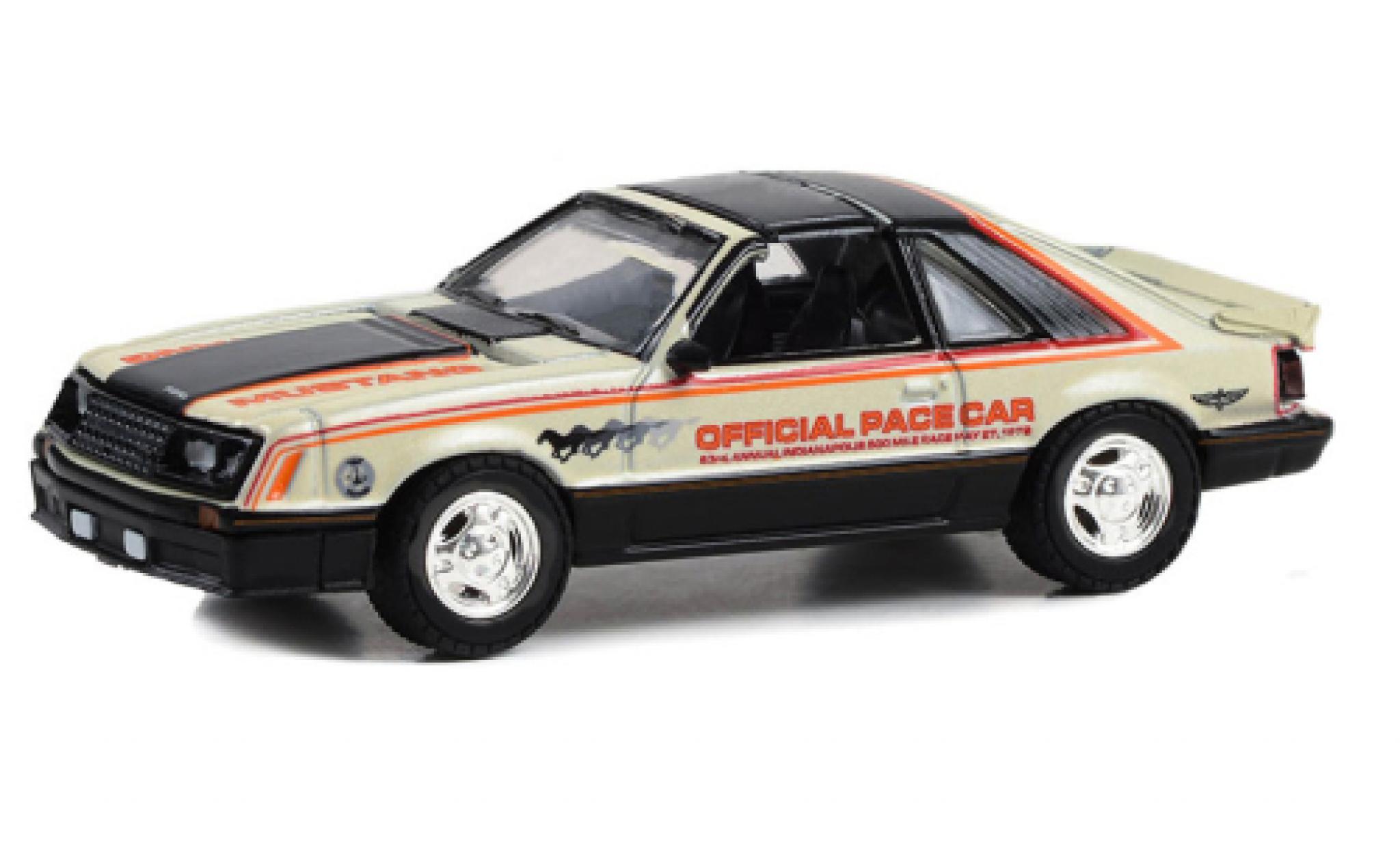 Ford Mustang 1/64 Greenlight Offical Pace Car Indianapolis 500 1979 1:64 modelauto
