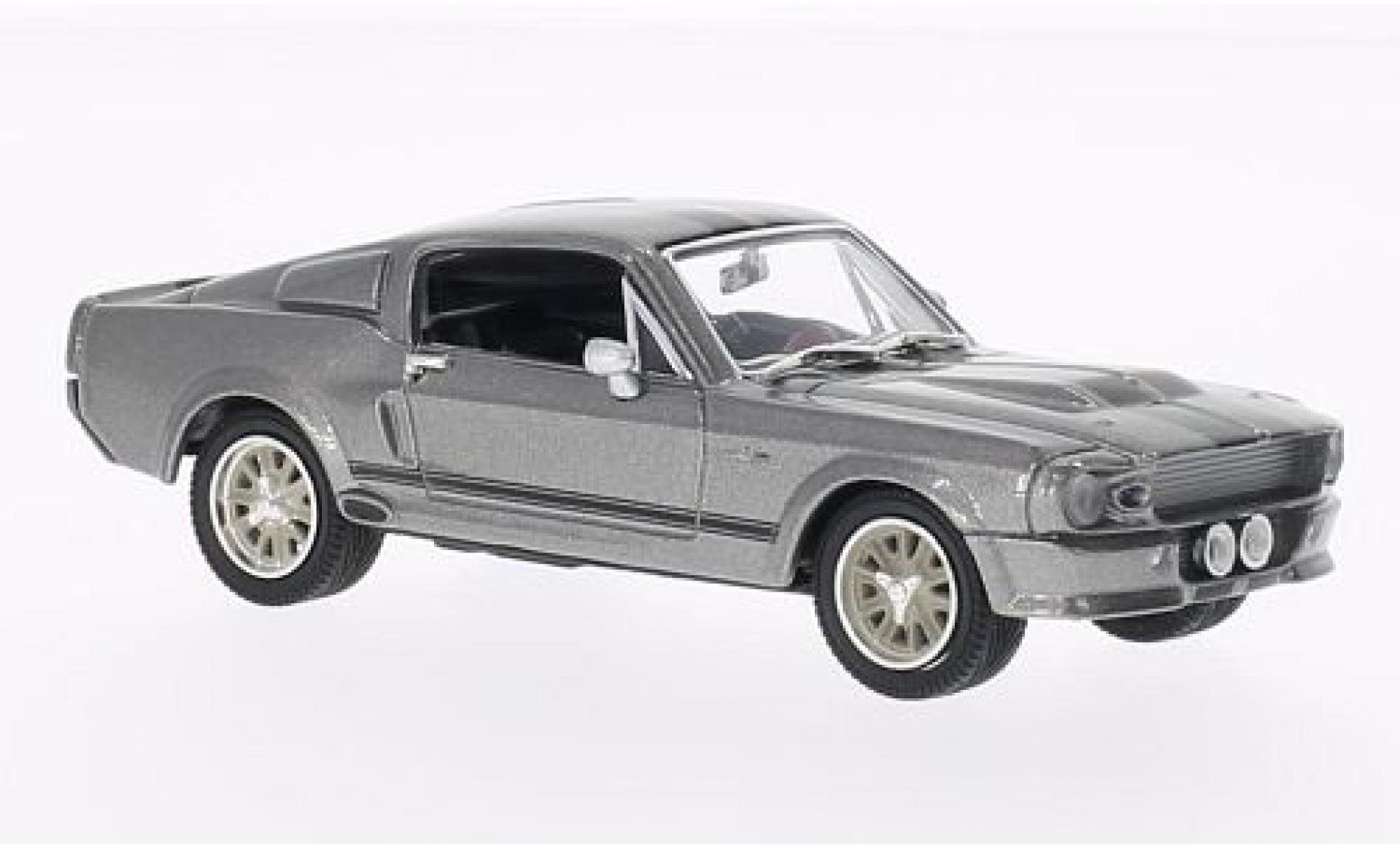 Ford Mustang 1/43 Greenlight Shelby GT500 Eleanor metallic grijs/zwart 1967 Gone in 60 Seconds modelauto
