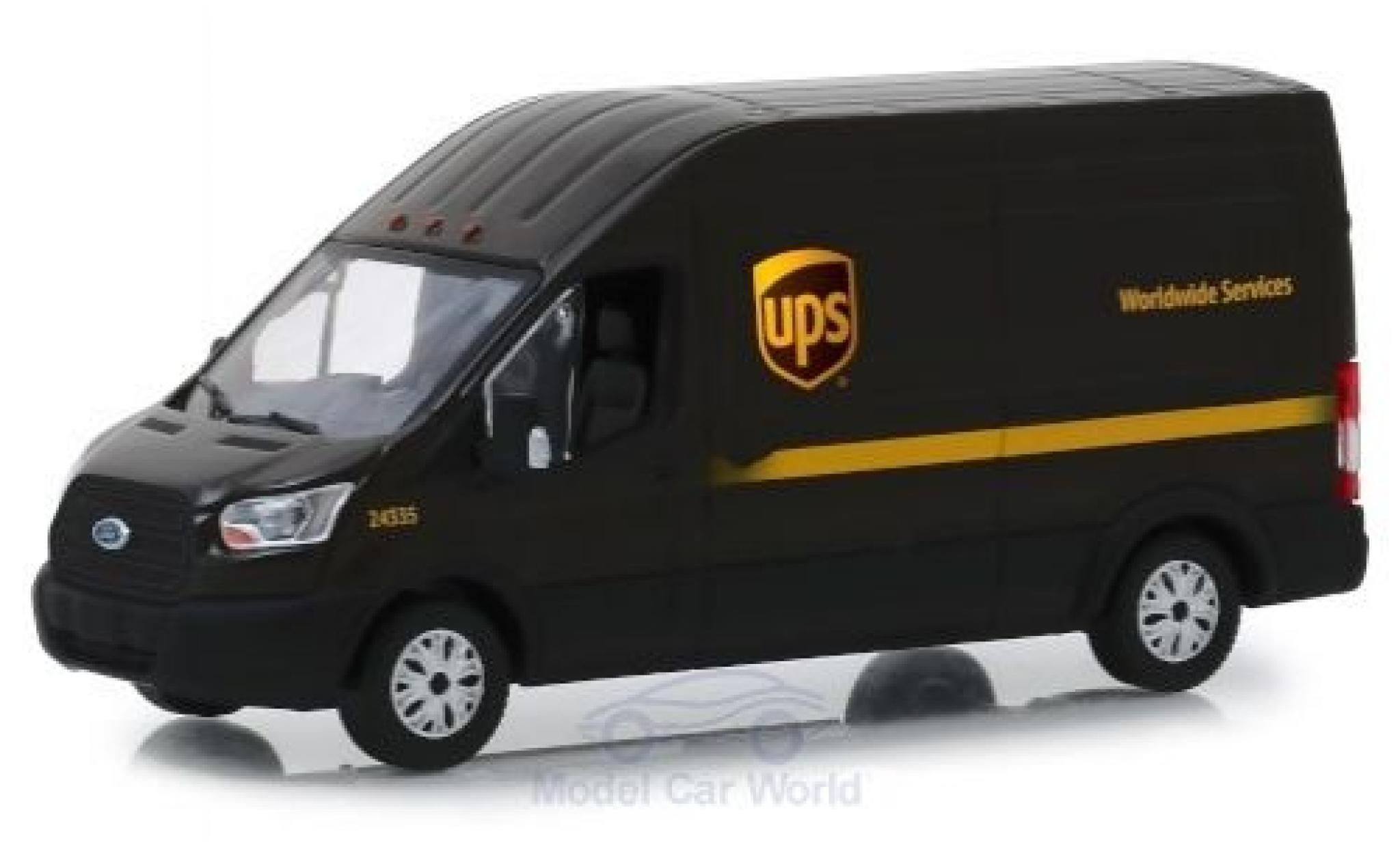 Ford Transit 1/43 Greenlight Hochdach UPS 2018 modelauto