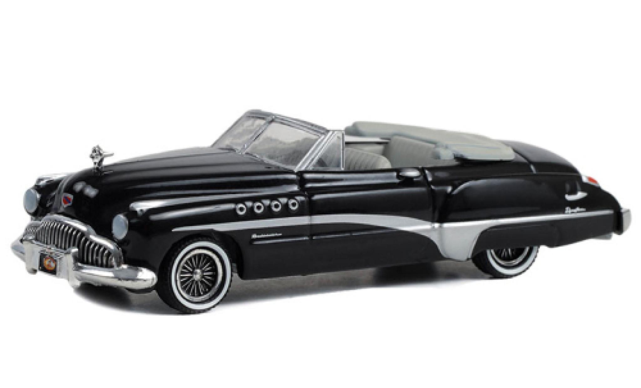 Buick Roadmaster 1/64 Greenlight Rivera Cabriolet zwart 1949 modelauto
