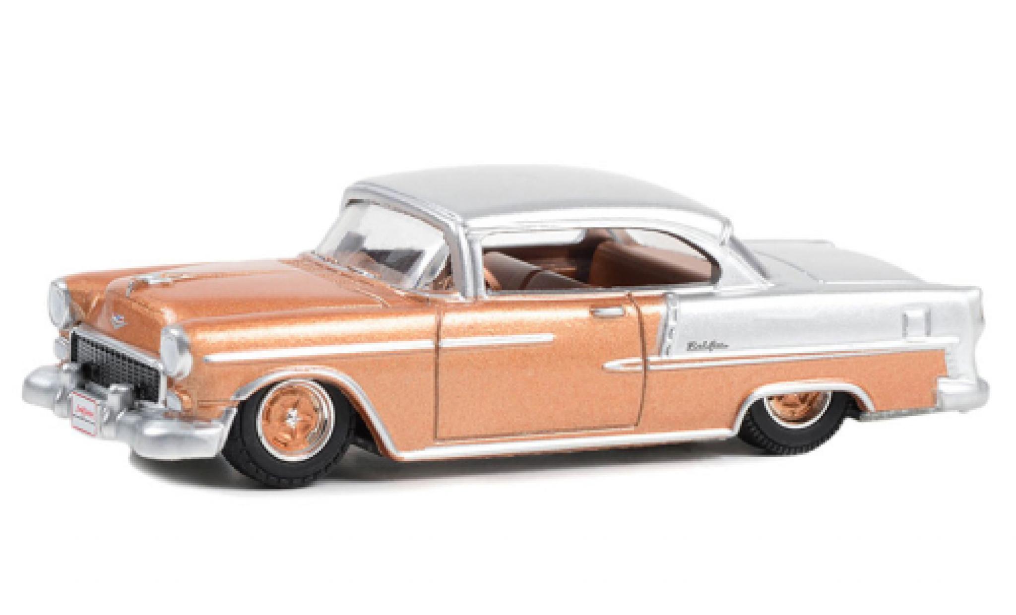 Chevrolet Bel Air 1/64 Greenlight Bel air Douane Coupe bronze/d 1955 modelauto