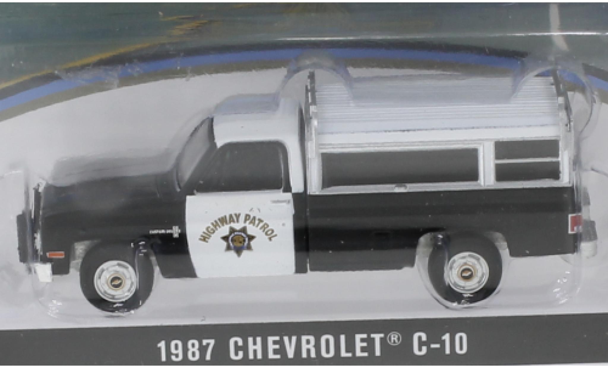 Chevrolet C-10 1/64 Greenlight California Highway Patrol 1987 modelauto