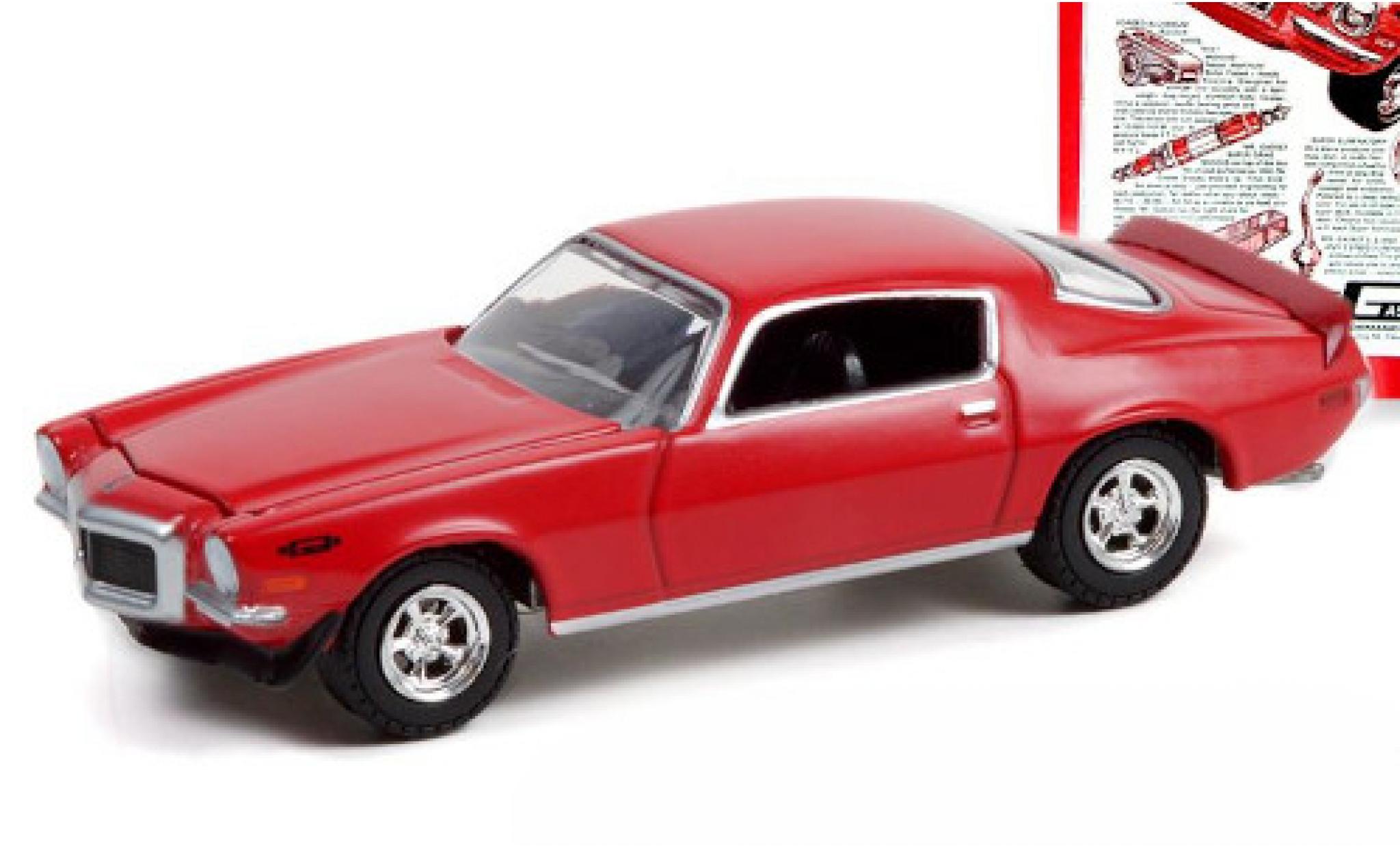 Chevrolet Camaro 1/64 Greenlight rood 1970 modelauto