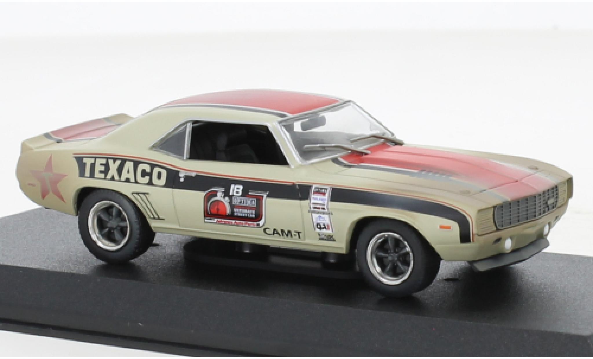 Chevrolet Camaro 1/64 Greenlight RS Texaco 1969 modelauto