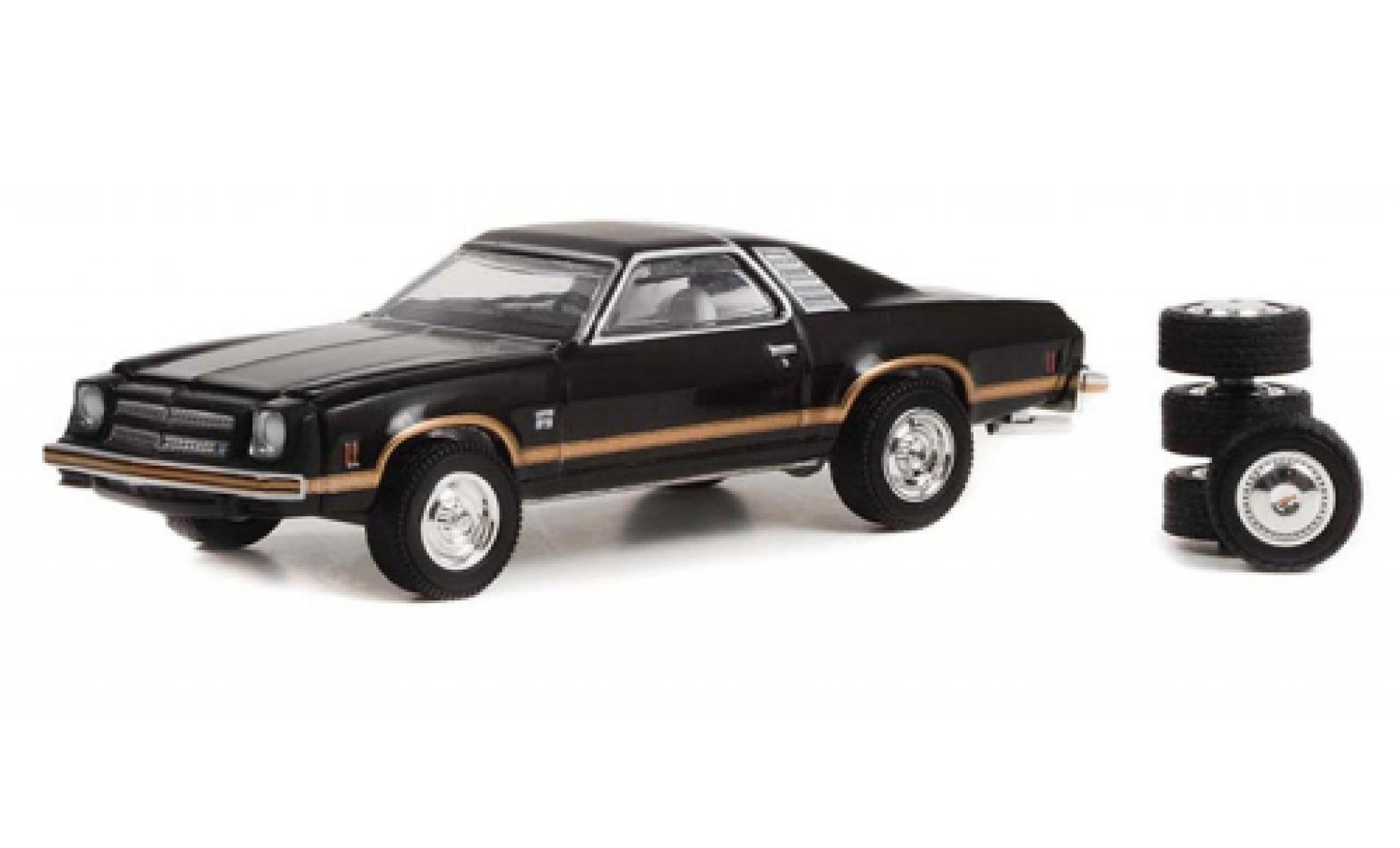 Chevrolet Chevelle 1/64 Greenlight Laguna zwart 1976 modelauto