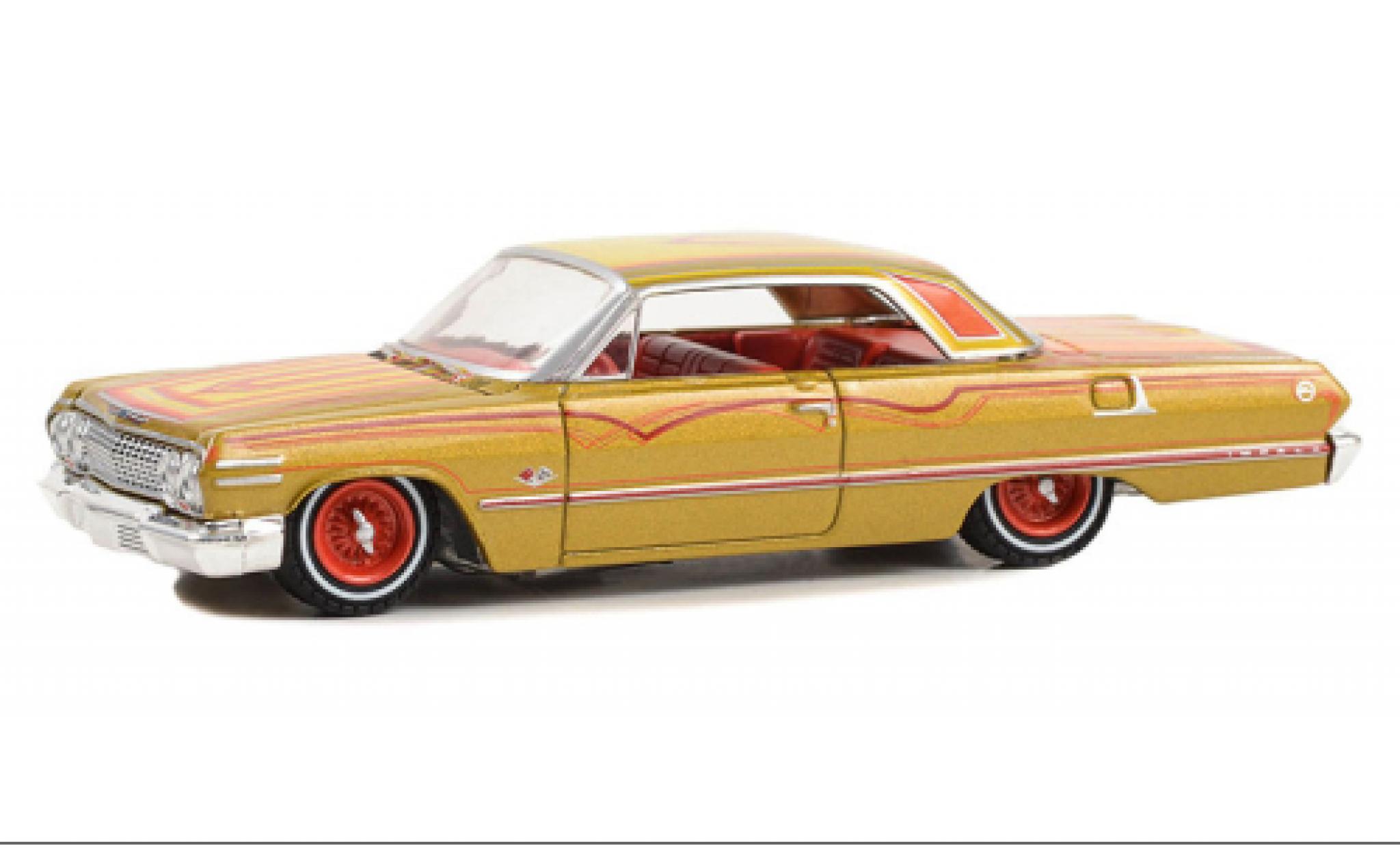 Chevrolet Impala 1/64 Greenlight SS dor&eacute;/D&eacute;corer 1963 modelauto