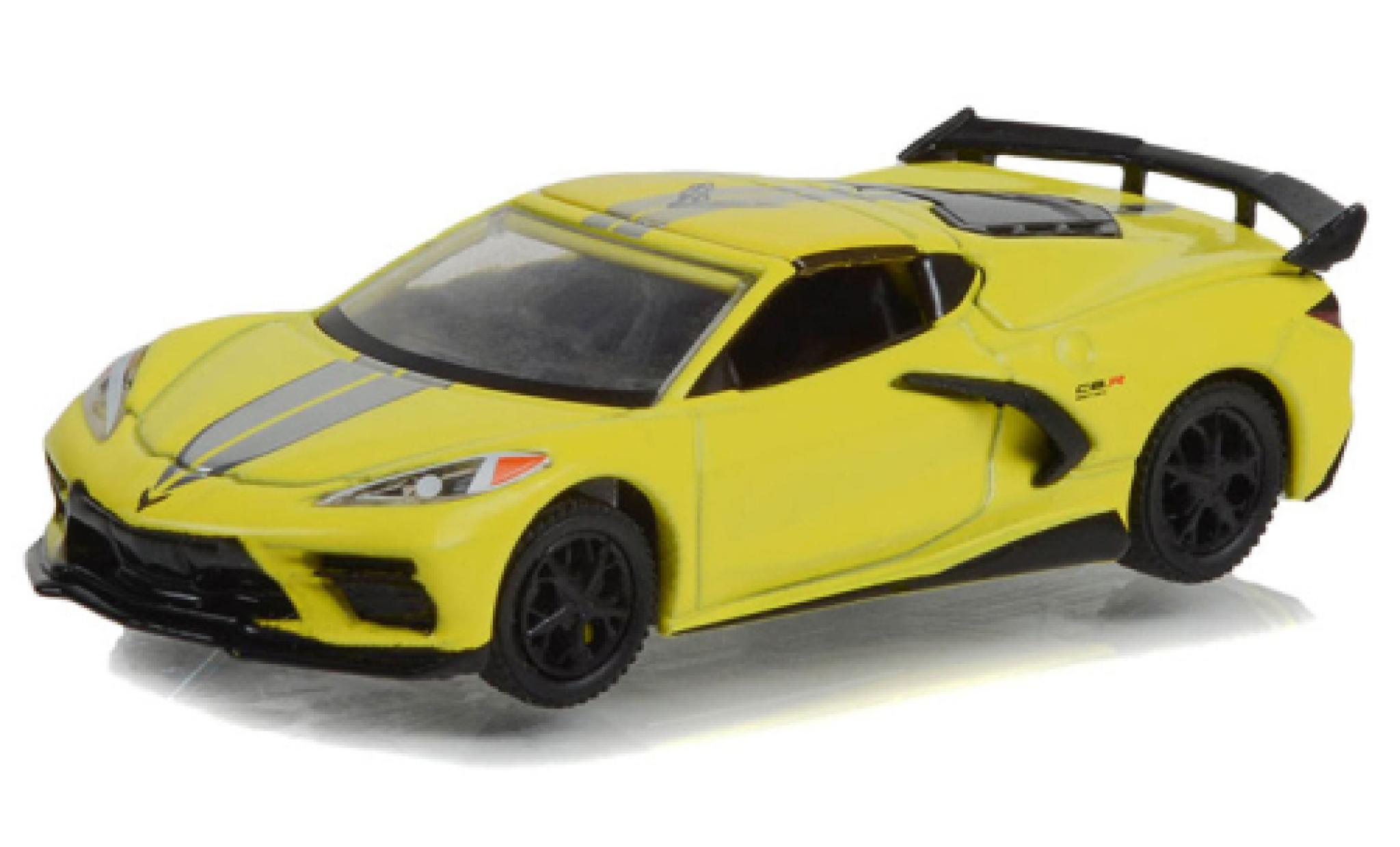 Chevrolet Corvette 1/64 Greenlight (C8) Stingray geel 2022 modelauto