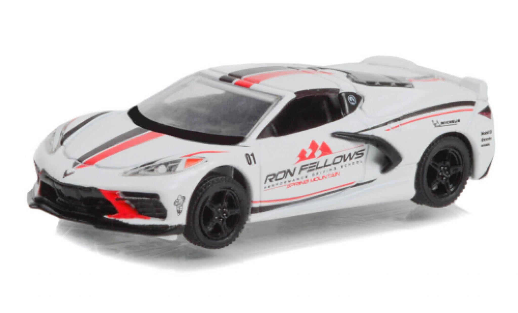 Chevrolet Corvette 1/64 Greenlight (C8) Stingray Ron Fellows Driving School 2022 modelauto