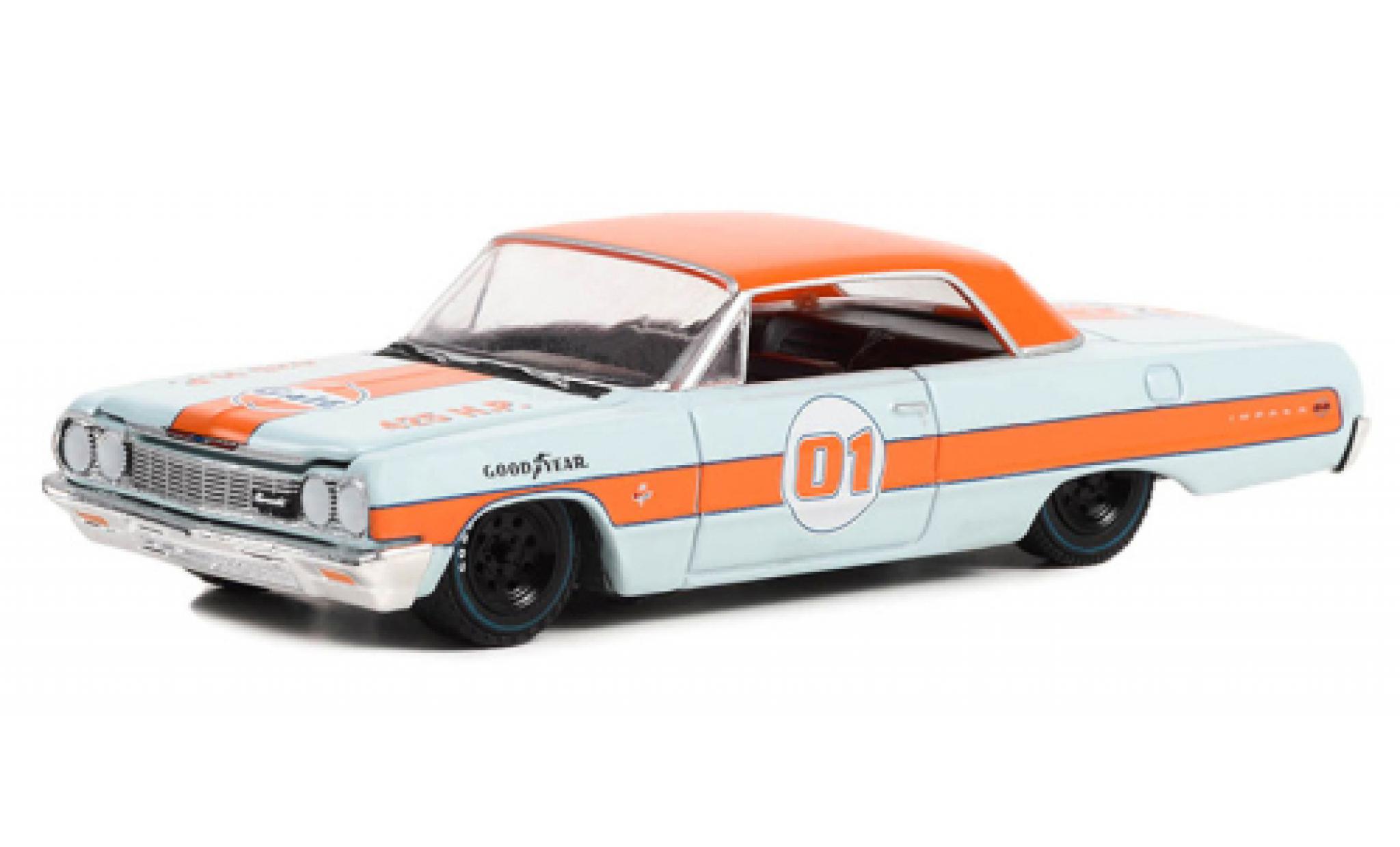 Chevrolet Impala 1/64 Greenlight SS Gulf 1964 modelauto