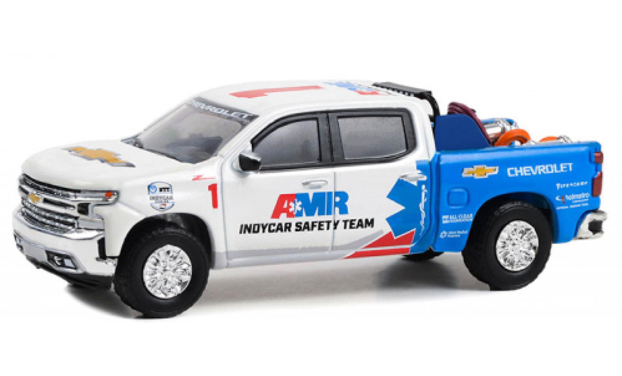 Chevrolet Silverado 1/64 Greenlight AMR IndyCar Safety Team 2022 modelauto