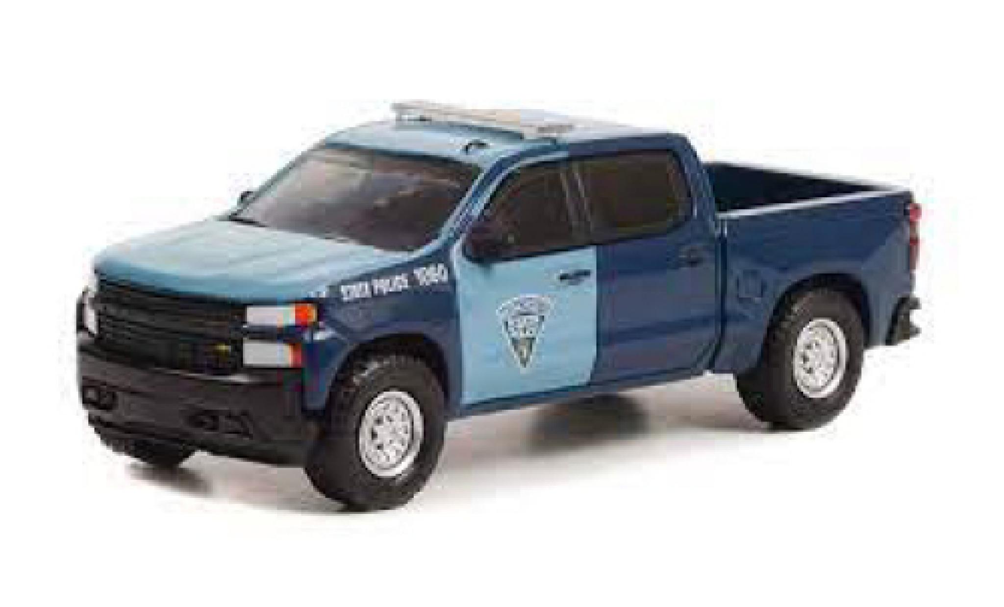 Chevrolet Silverado 1/64 Greenlight Massachusetts State Politie 2021 modelauto