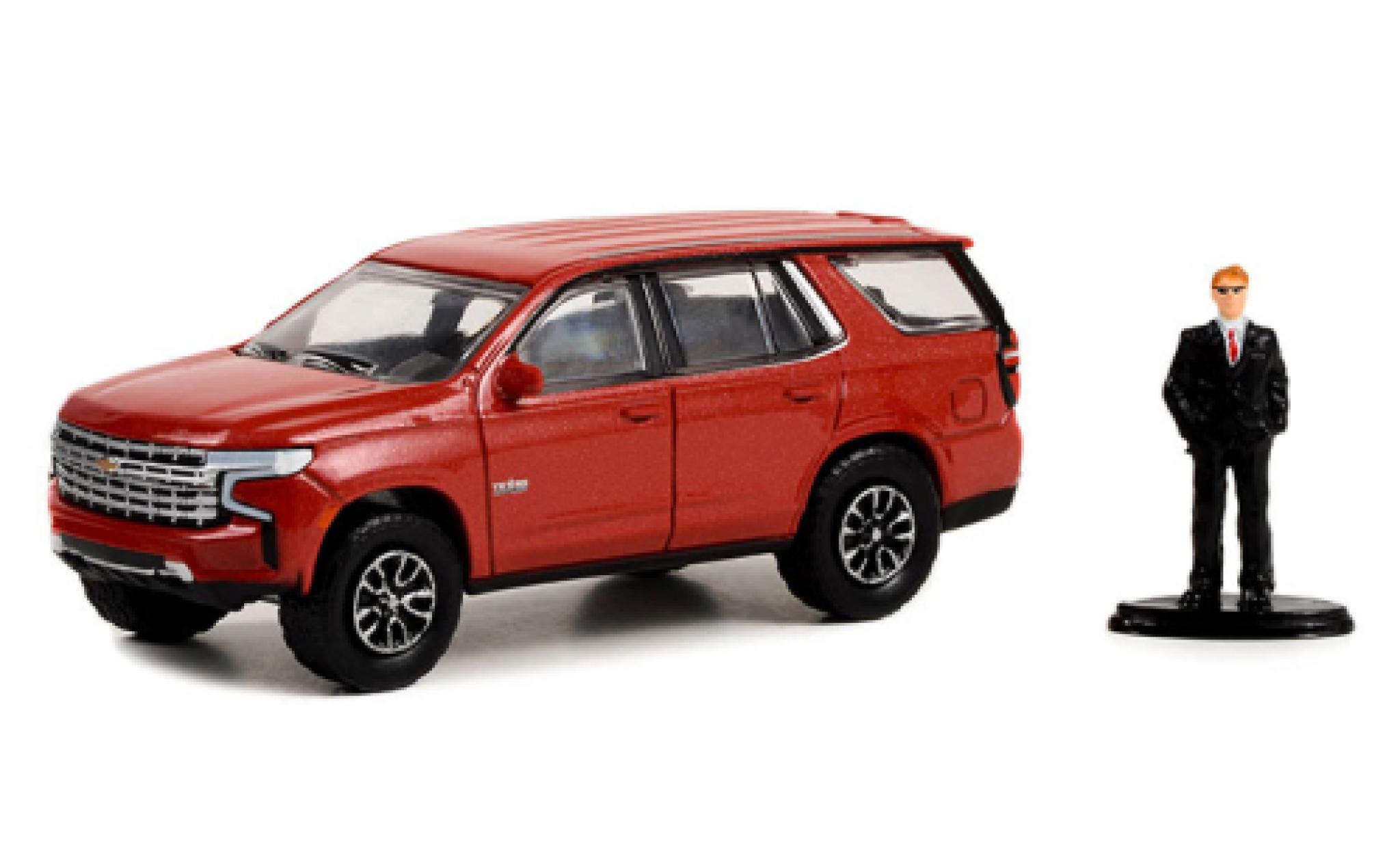 Chevrolet Tahoe 1/64 Greenlight LT Texas Edition rood 2022 modelauto