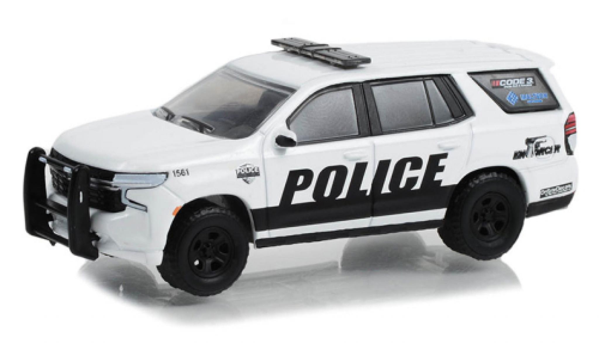 Chevrolet Tahoe 1/64 Greenlight Politie Pursuit Vehicle Generl Motors Fleet Politie Show 2021 modelauto