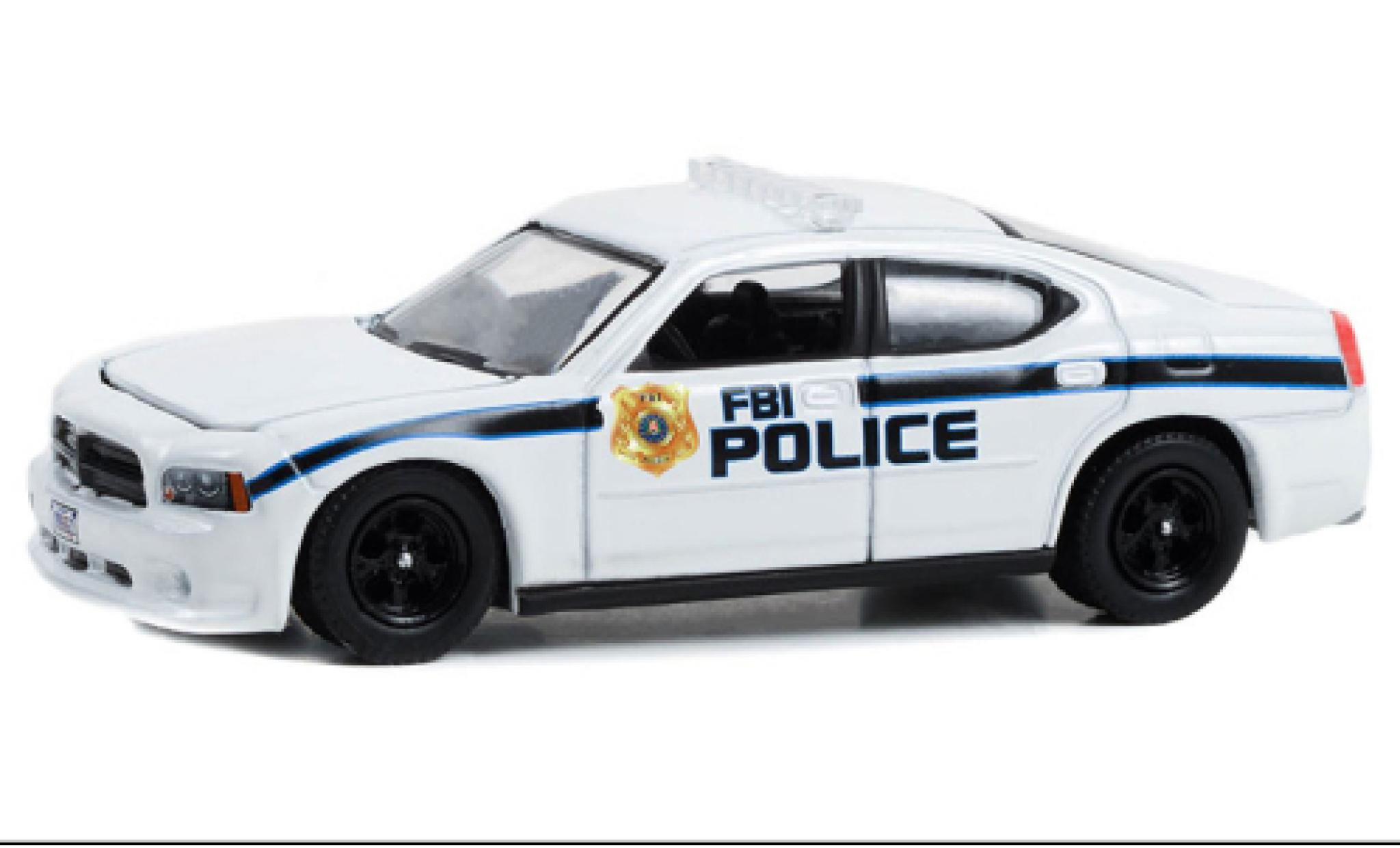 Dodge Charger 1/64 Greenlight Politie Pursuit FBI Politie 2008 modelauto