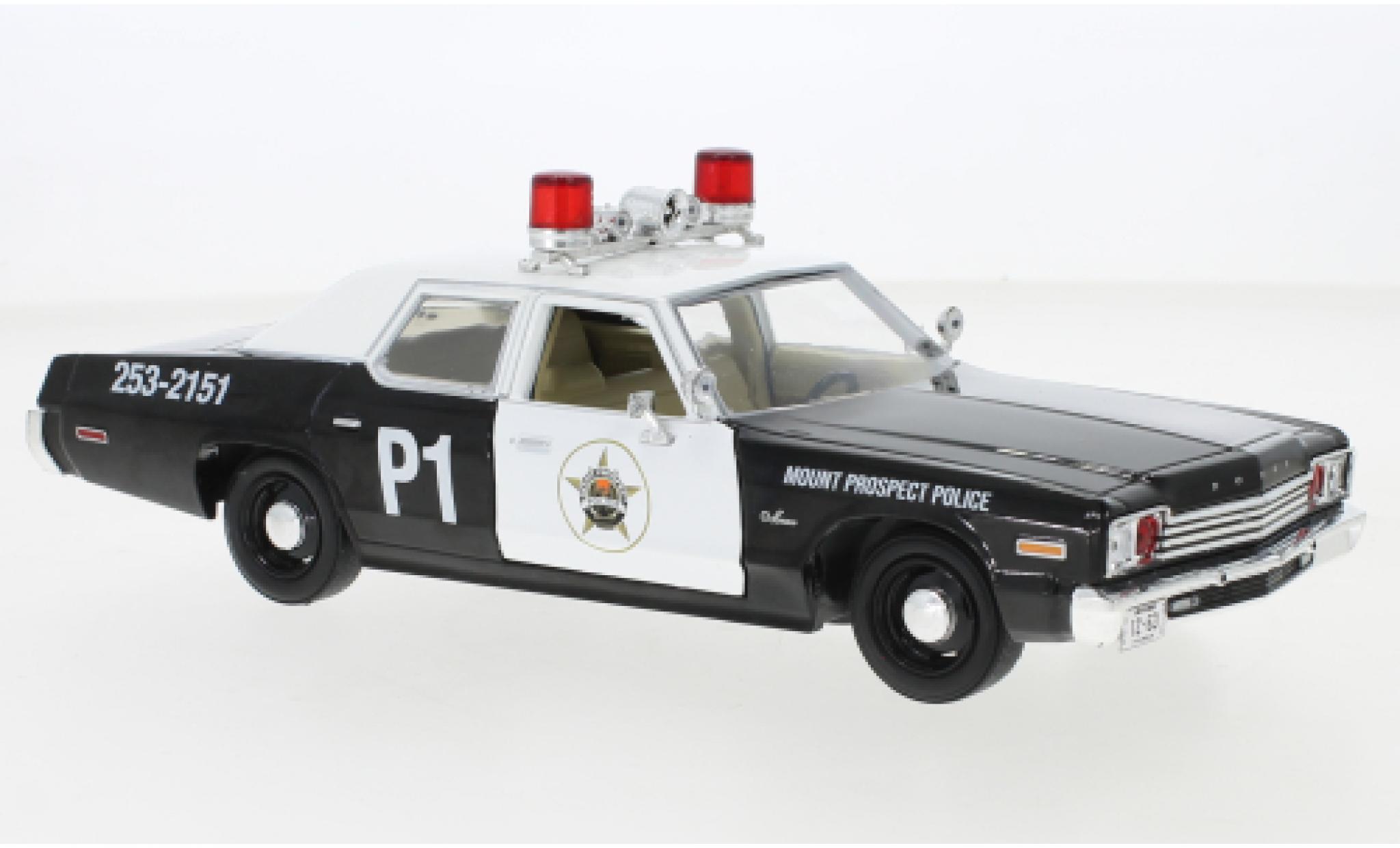 Dodge Monaco 1/24 Greenlight Mount Prospect Politie 1974 modelauto