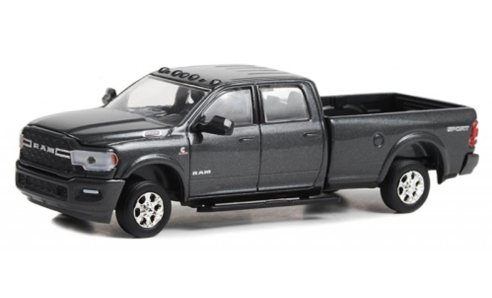 Dodge RAM 1/64 Greenlight 2500 Big Horn Sport 4x4 metallic grijs 2022 modelauto