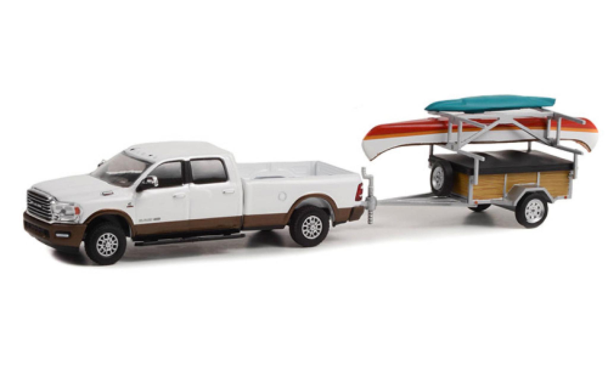 Dodge RAM 1/64 Greenlight 2500 limited Longhorn wit 2022 modelauto
