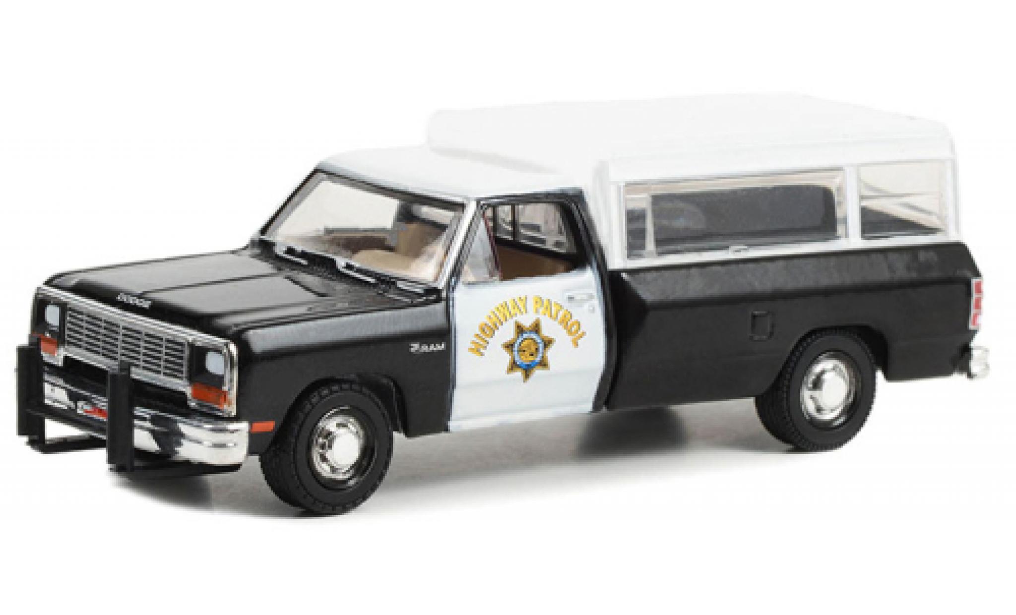 Dodge RAM 1/64 Greenlight D-100 California autoroute Patrol 1985 modelauto