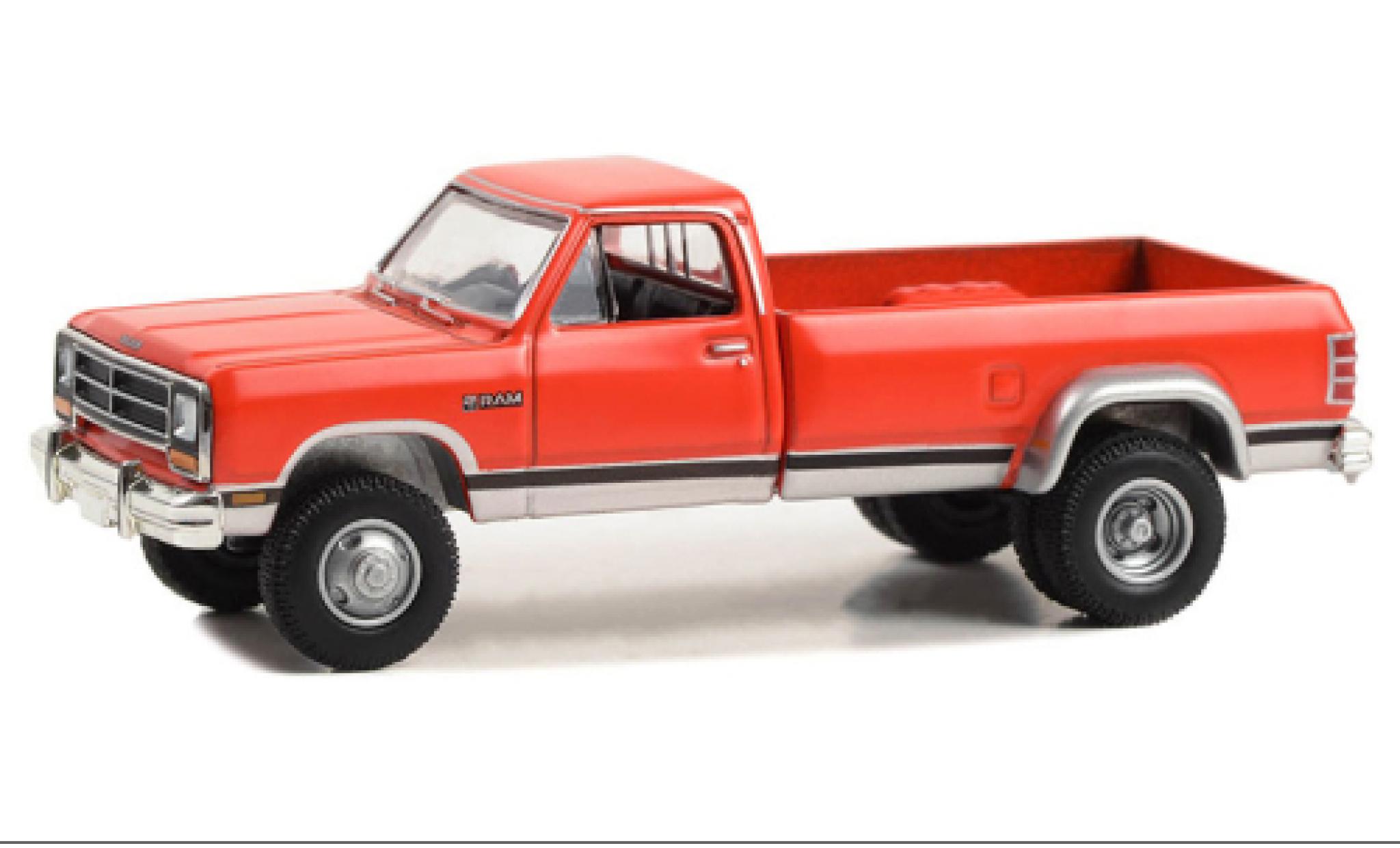 Dodge RAM 1/64 Greenlight D-350 Dually rood 1989 modelauto