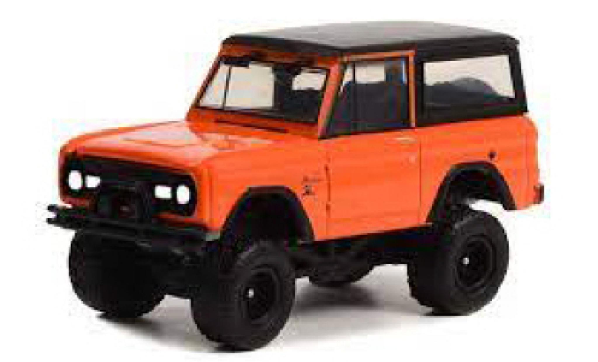 Ford Bronco 1/64 Greenlight Custom SUV oranje 1967 modelauto