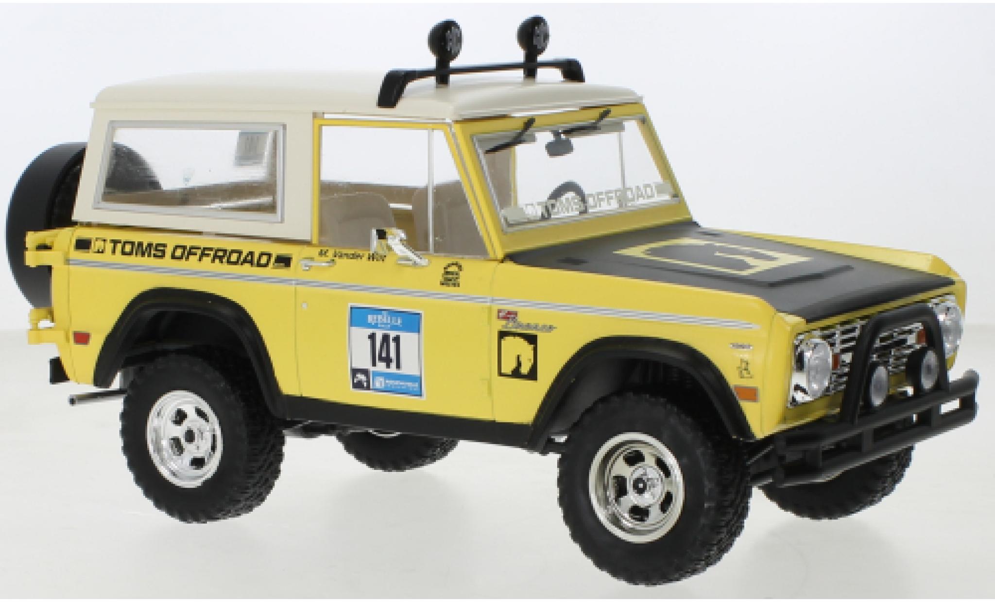 Ford Bronco 1/18 Greenlight Toms Offroad Roaming Wolfes 1969 modelauto