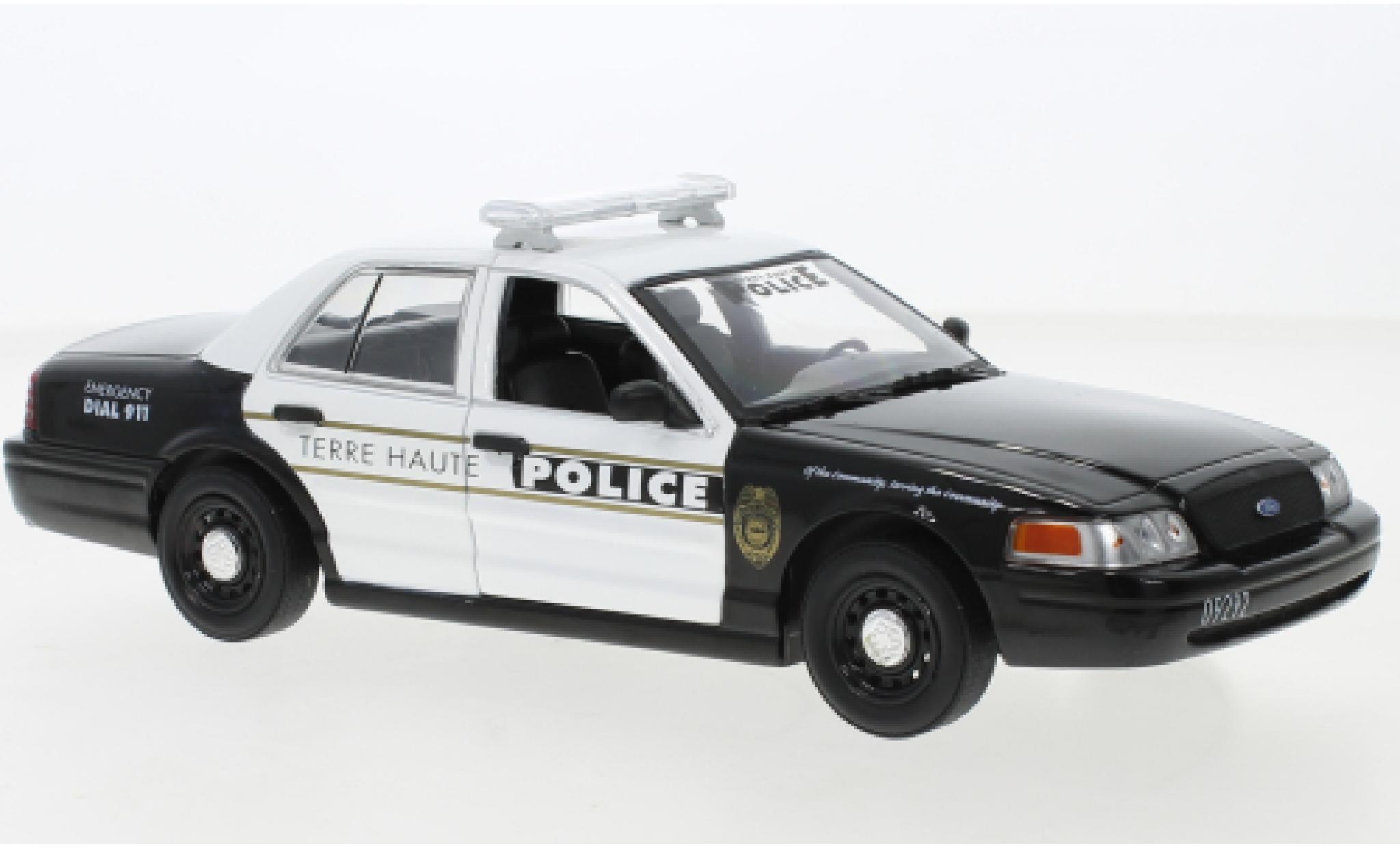 Ford Crown 1/24 Greenlight Victoria Terre Haute Politie Departement 2011 modelauto