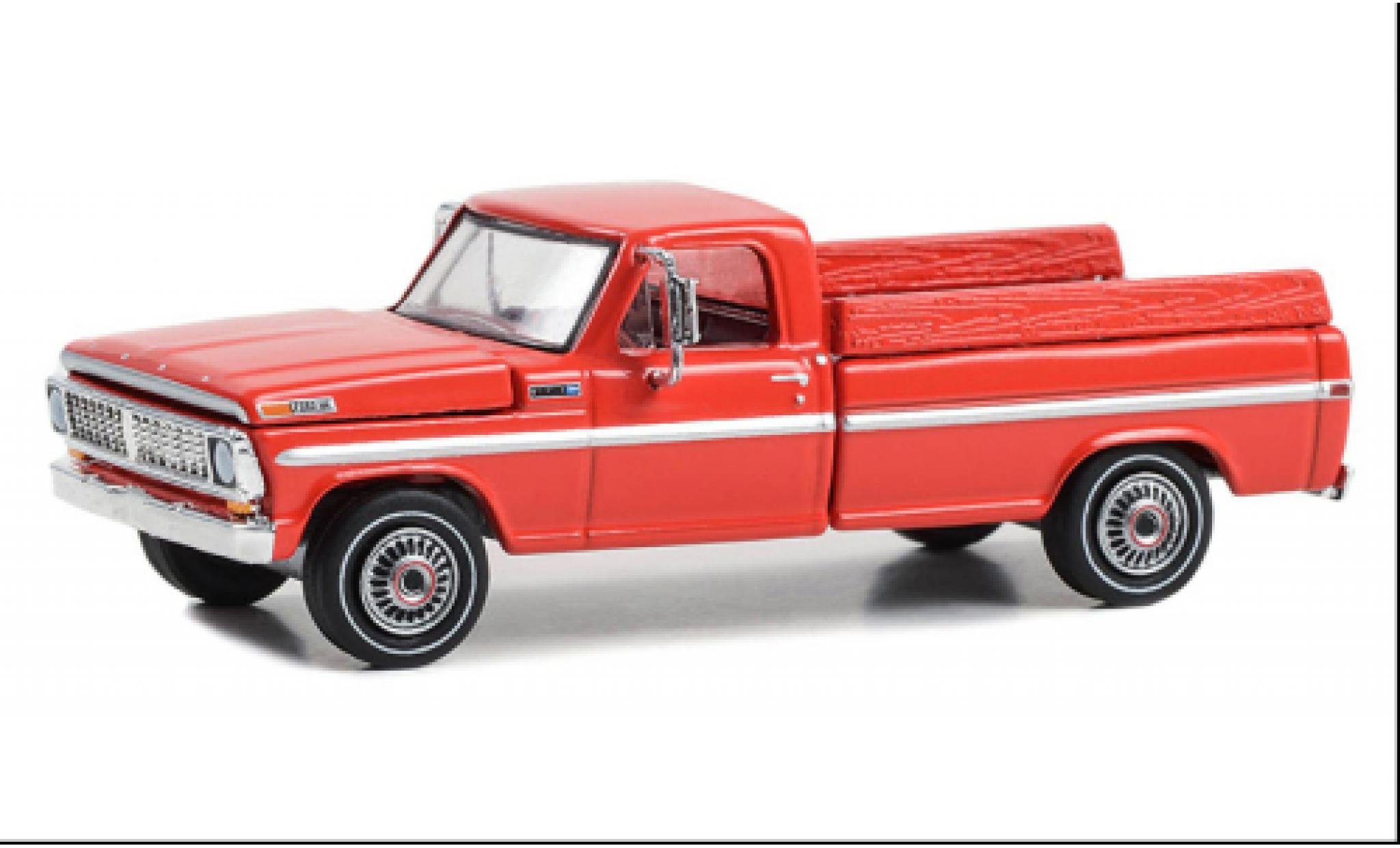Ford F-1 1/64 Greenlight 00 Ferme et Ranch Special rood 1970 modelauto
