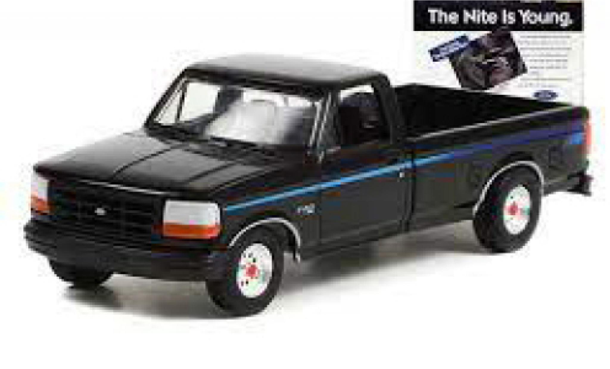 Ford F-1 1/64 Greenlight 50 Nite Edition zwart 1992 modelauto