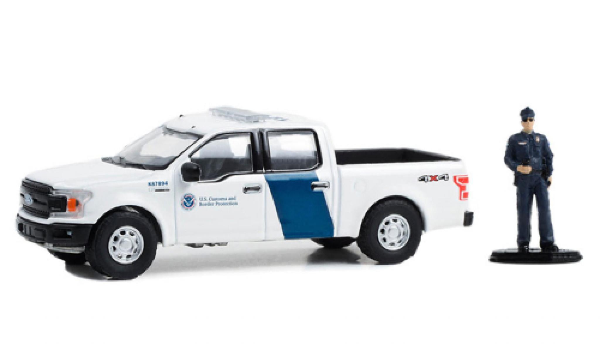 Ford F-1 1/64 Greenlight 50 XLT U.S. Customs and Border Proodection 2018 modelauto