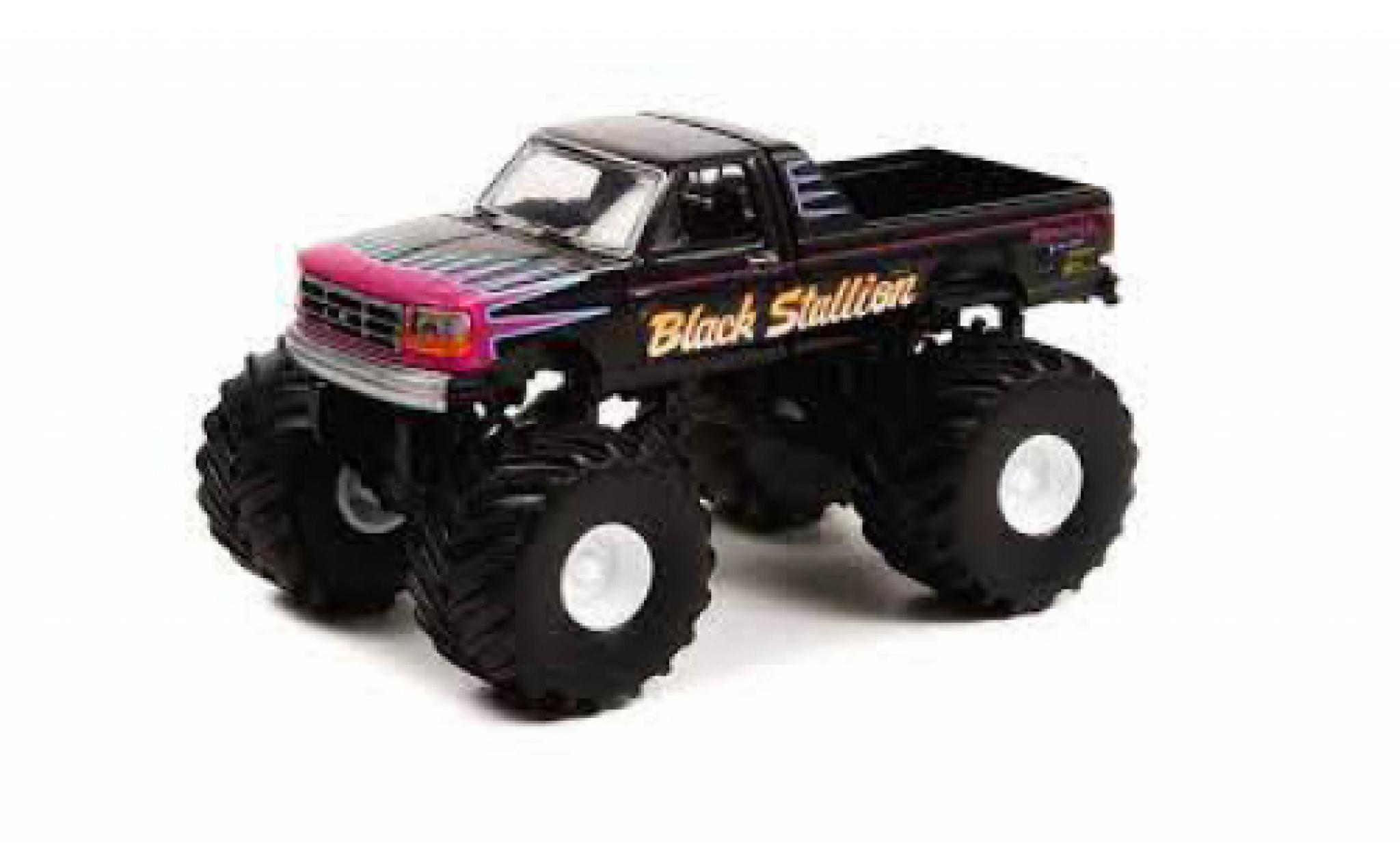 Ford F-250 1/64 Greenlight Black Stallion 1992 modelauto