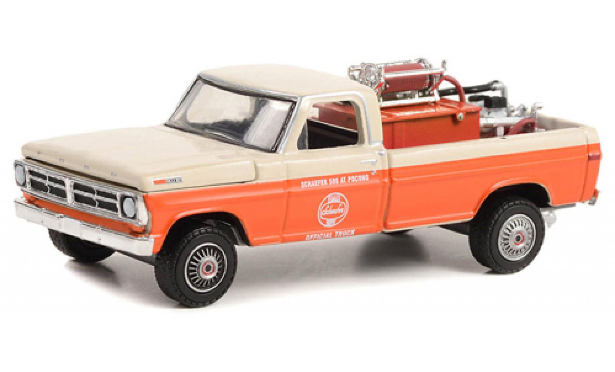 Ford F-250 1/64 Greenlight Schaefer 500 At Pocono 1971 modelauto