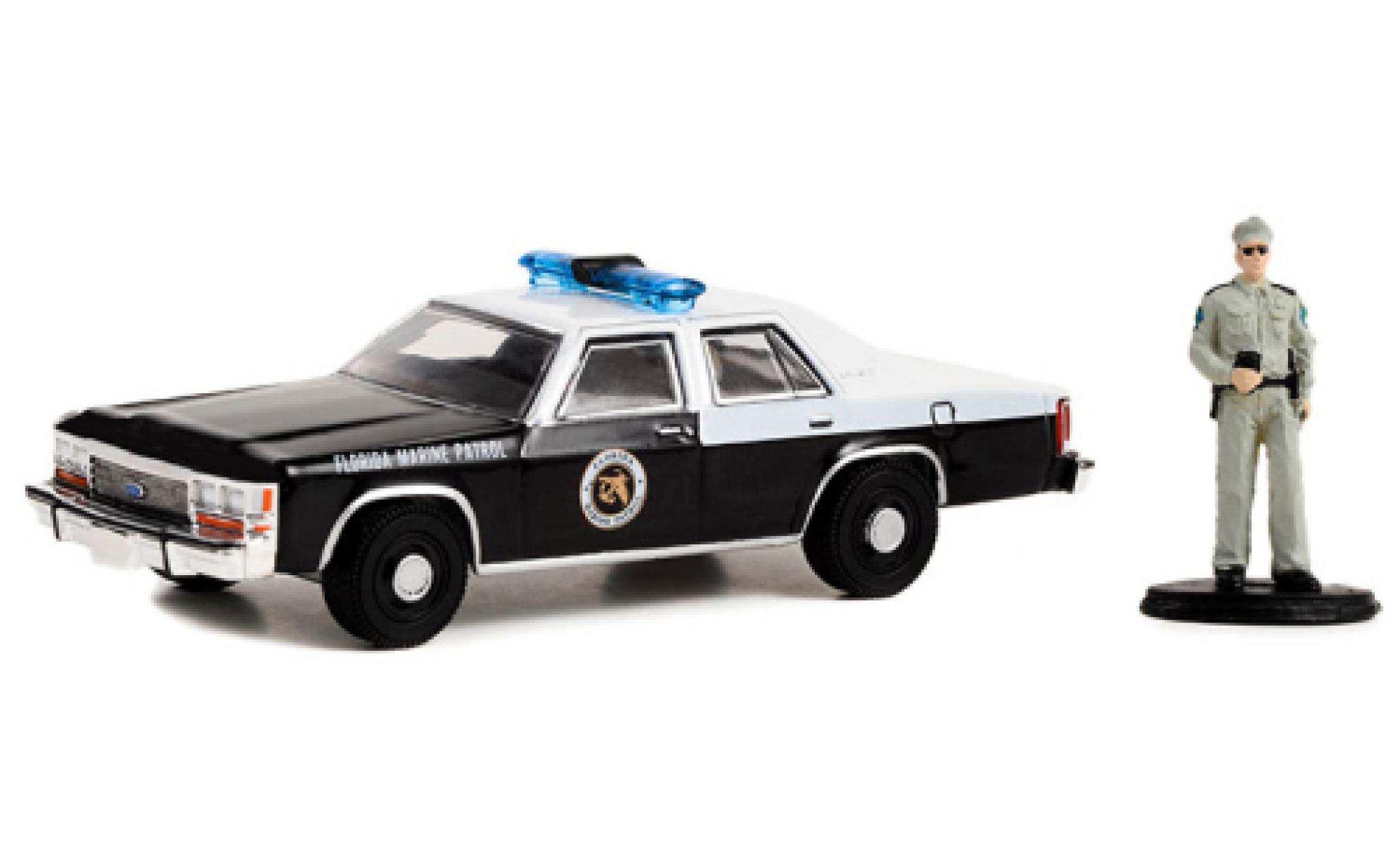 Ford LTD 1/64 Greenlight Florida Marine Patrol 1990 modelauto
