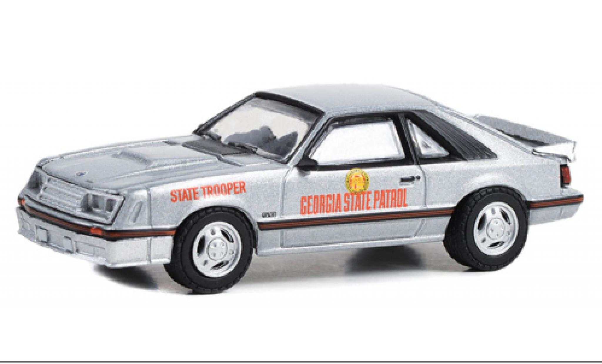 Ford Mustang 1/64 Greenlight GT Georgia State Patrol - State Trooper 1982 modelauto